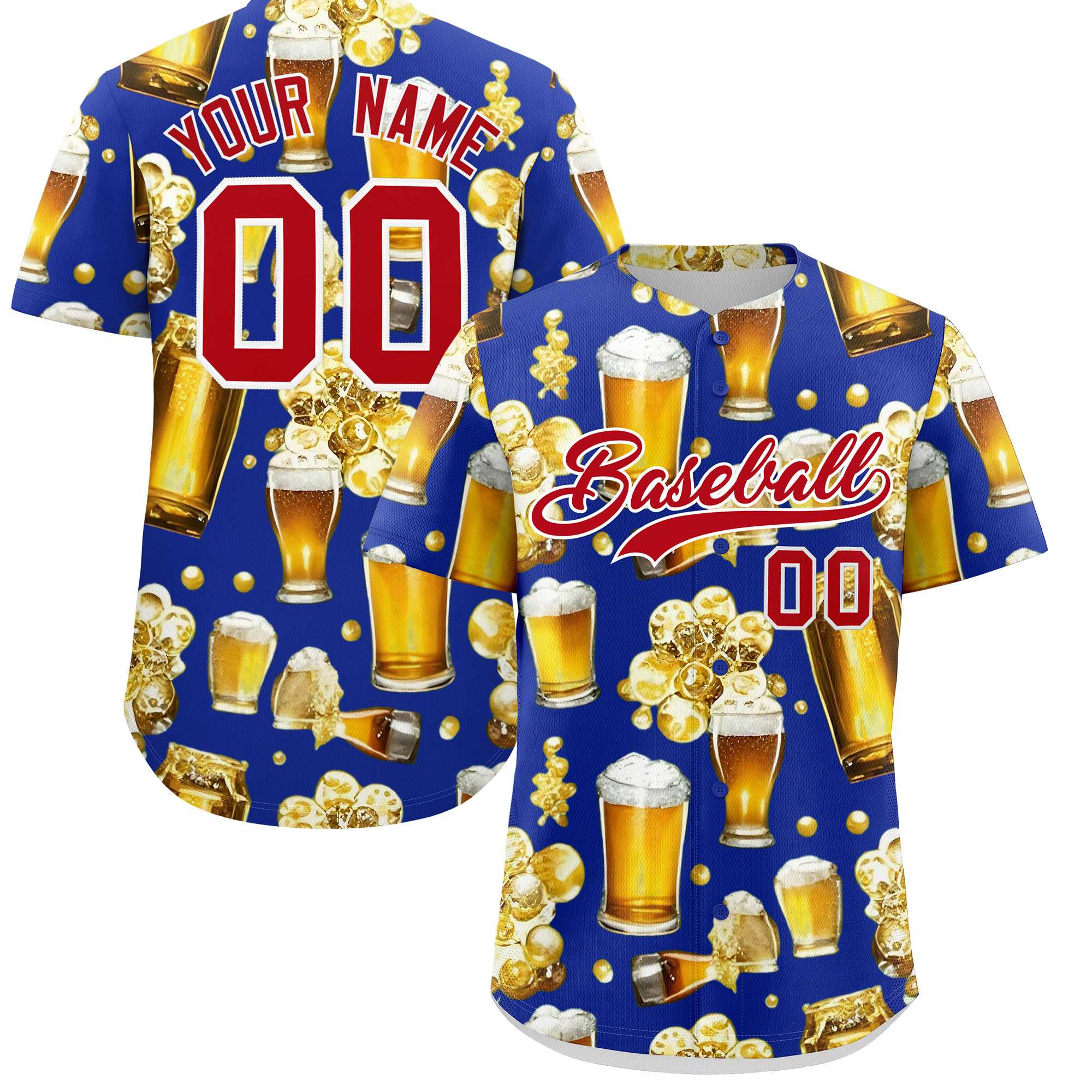 Custom Royal Blue Personalized Team Shirts for Parties & Training | KXKSHOP