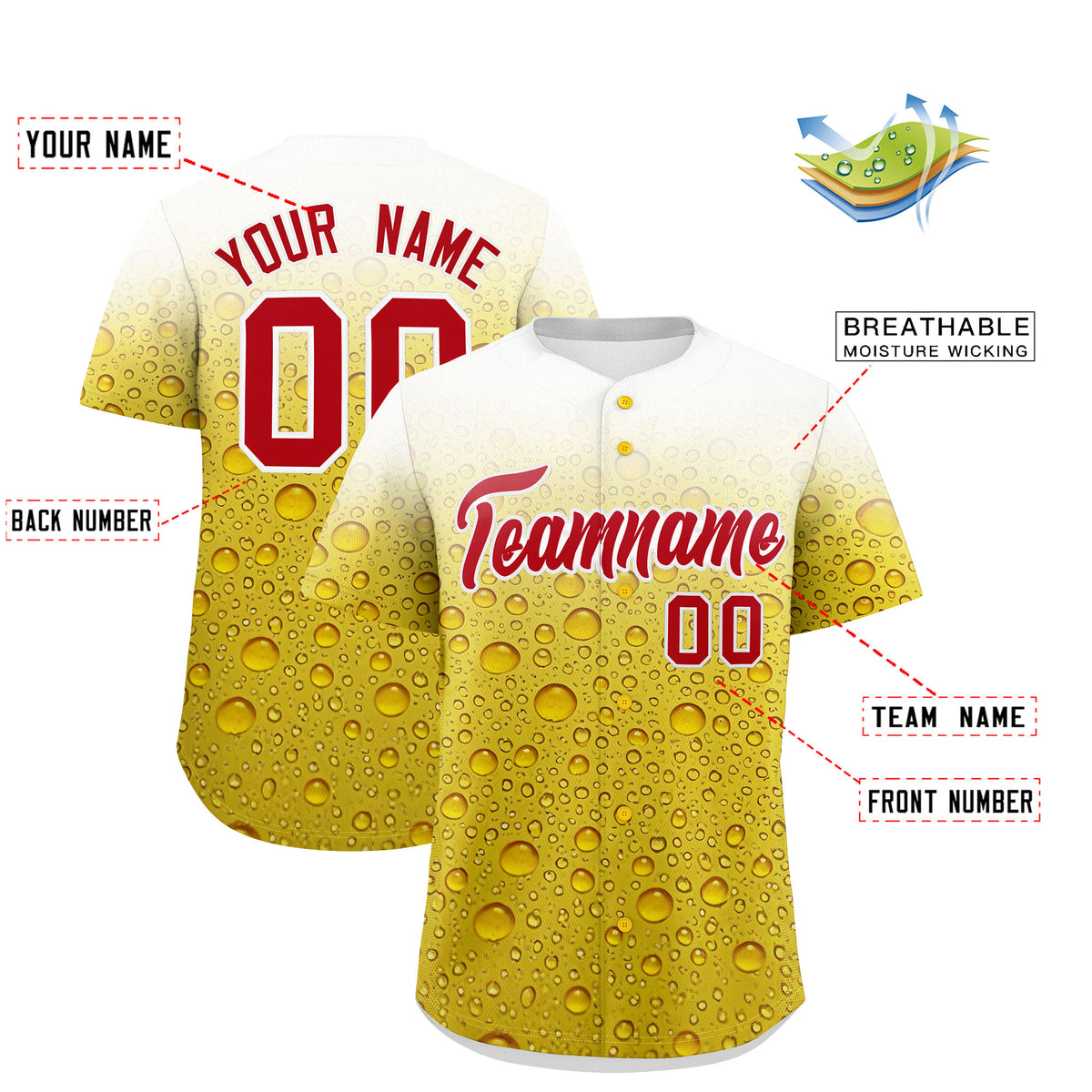 Custom Gold Personalized Team Shirts for Parties &amp; Training | KXKSHOP