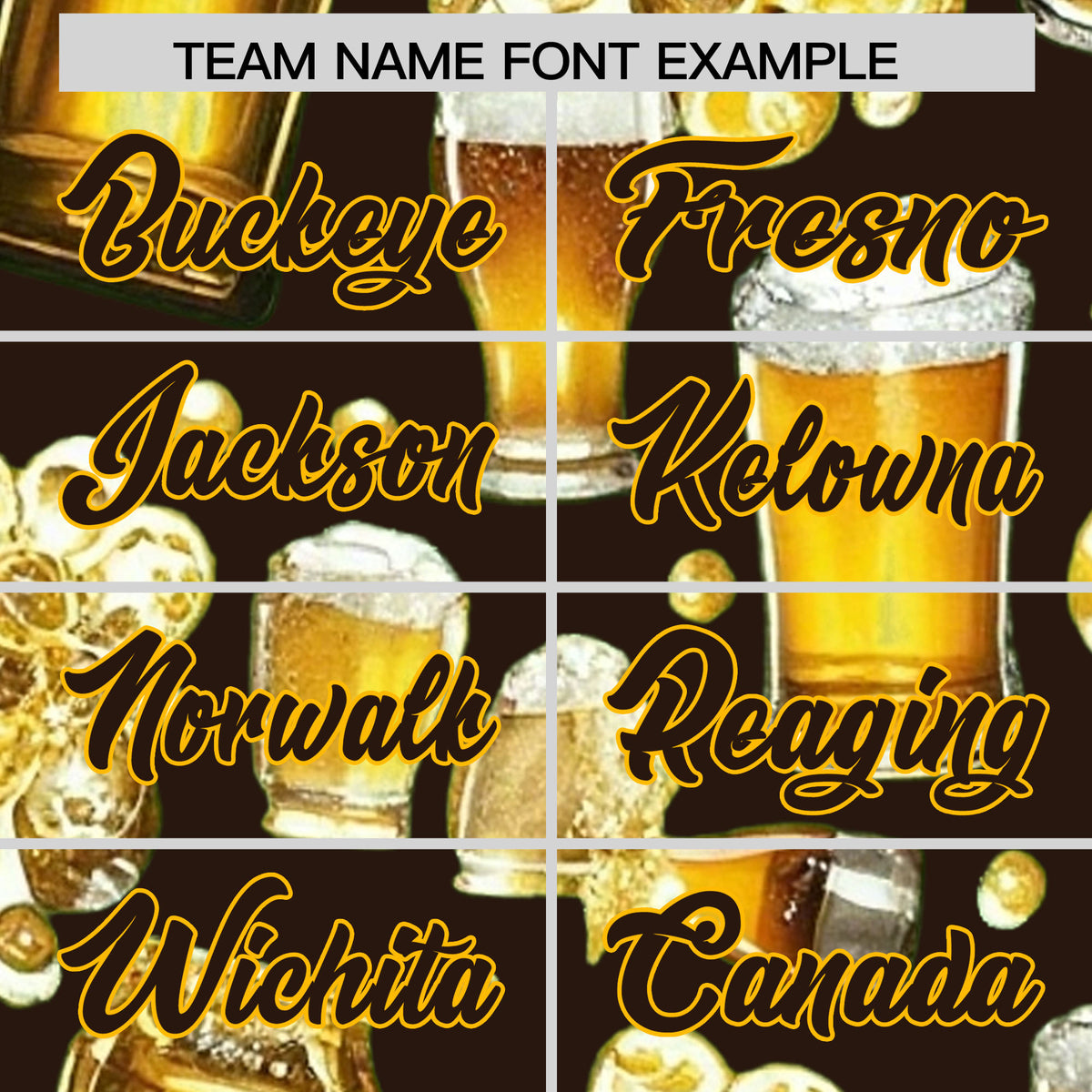 Custom Brown Personalized Team Shirts for Parties & Training | KXKSHOP