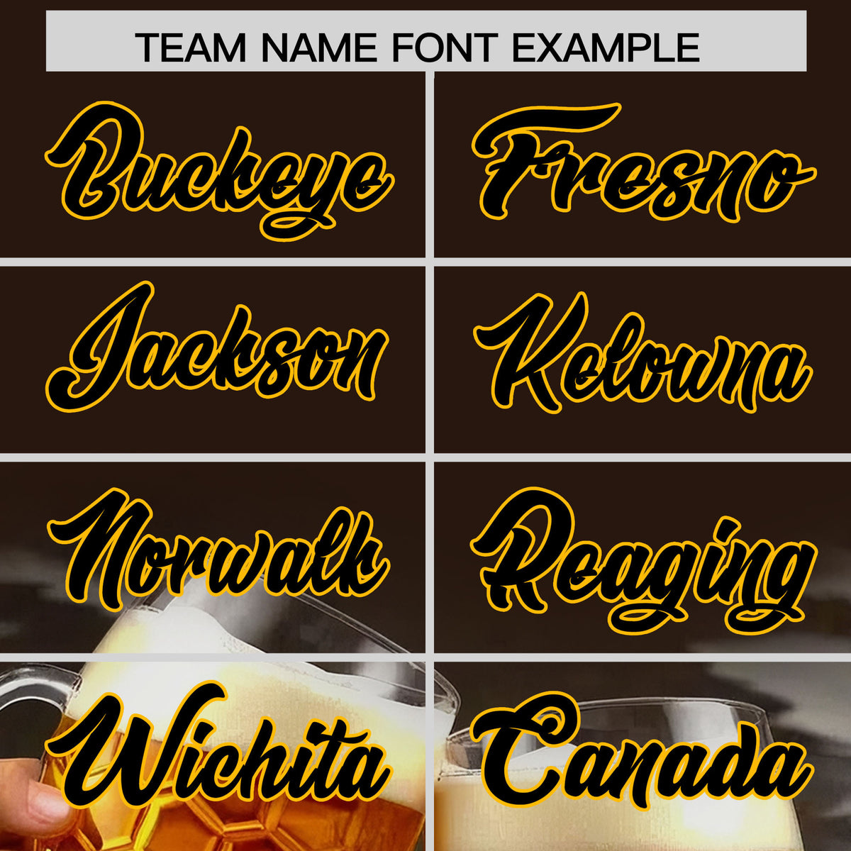 Custom Brown Personalized Team Shirts for Parties & Training | KXKSHOP