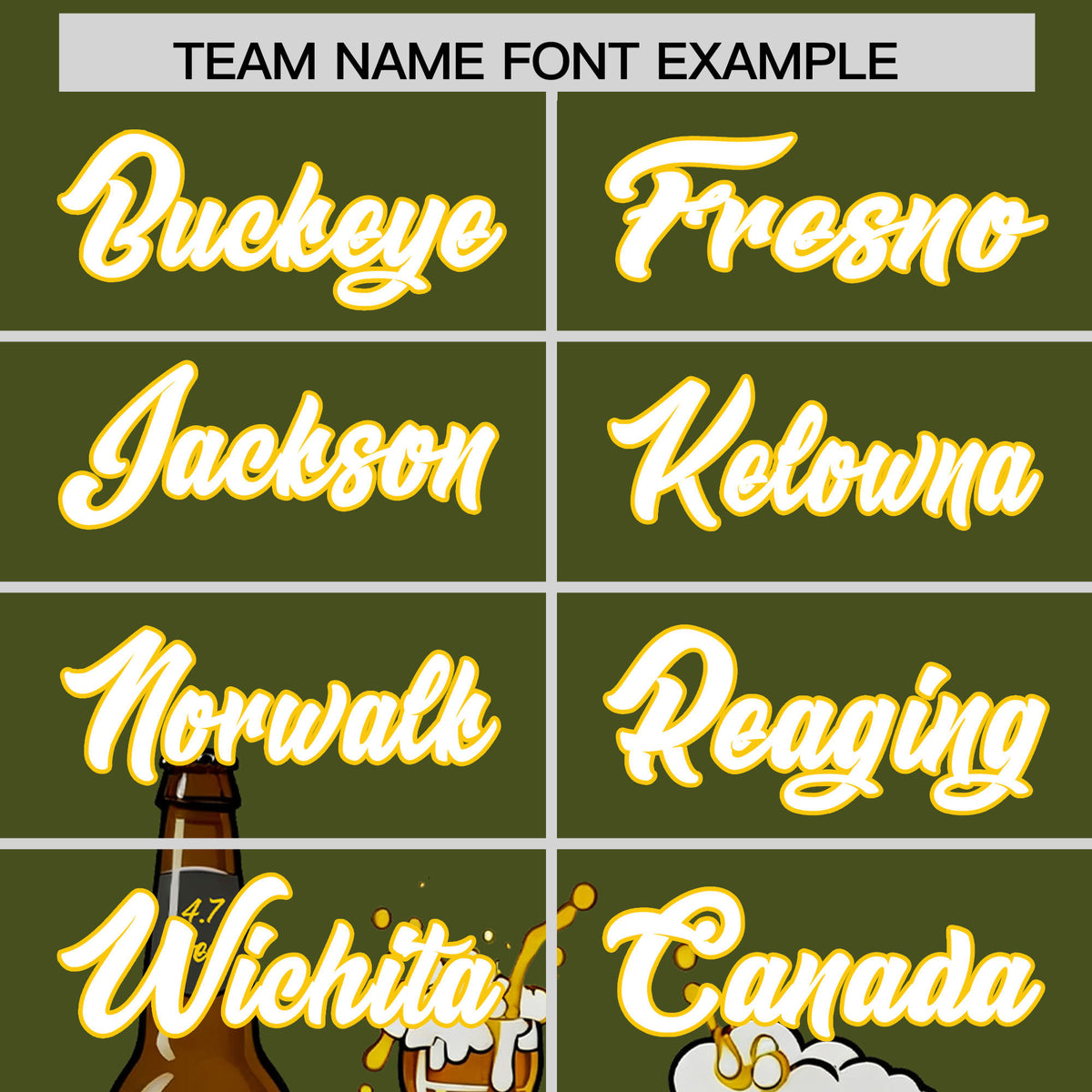 Custom Olive Personalized Team Shirts for Parties &amp; Training | KXKSHOP