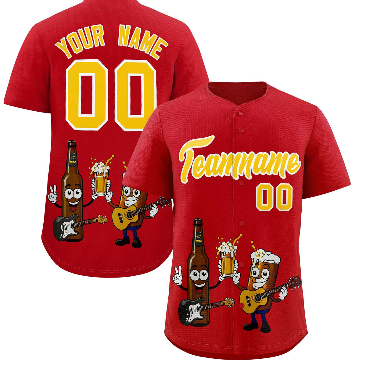 Custom Red Personalized Team Shirts for Parties &amp; Training | KXKSHOP