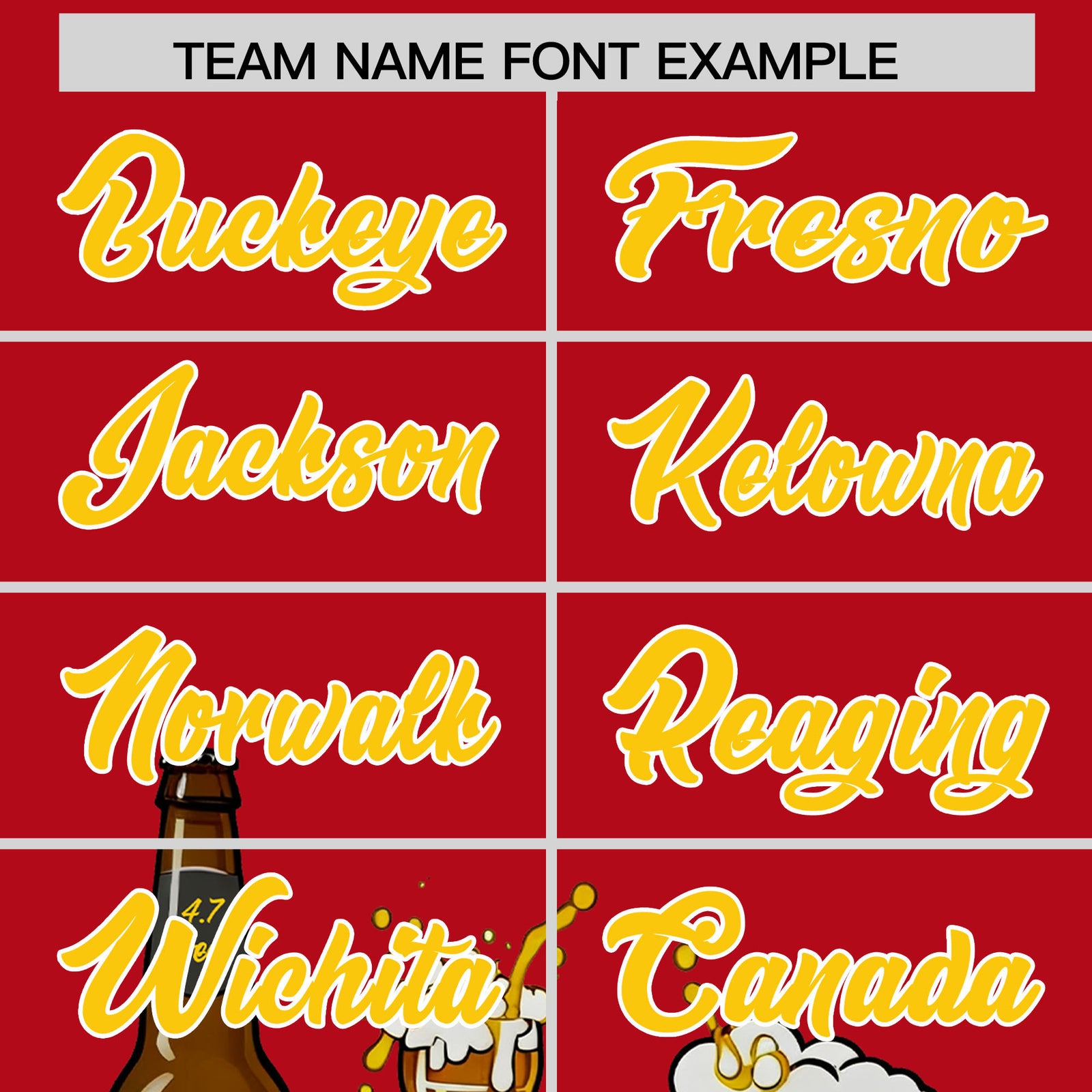 Custom Red Personalized Team Shirts for Parties & Training | KXKSHOP