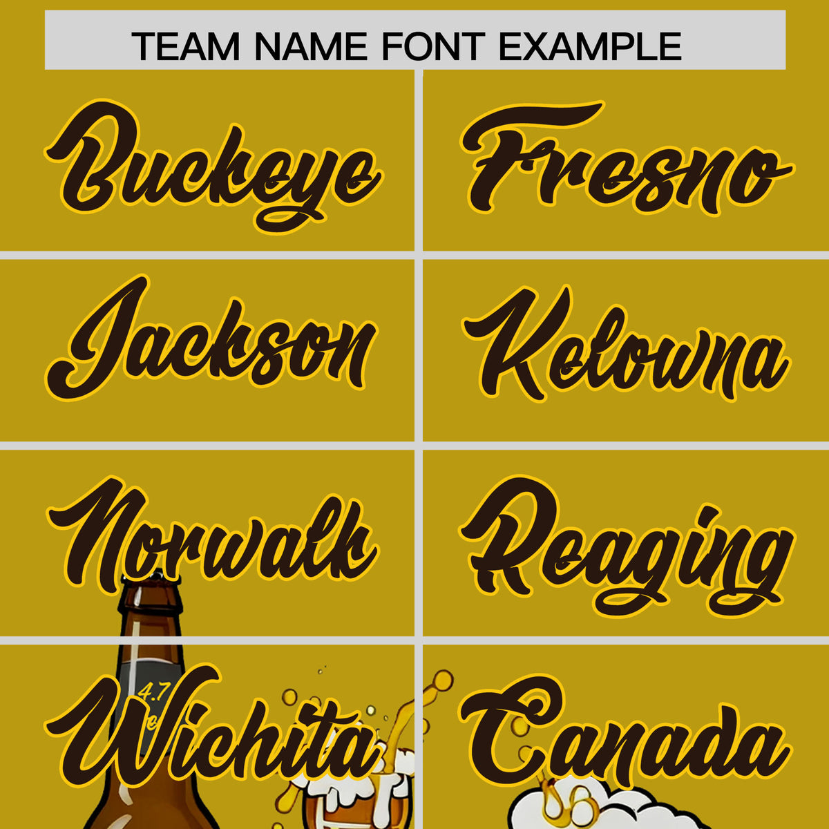 Custom Old Gold Personalized Team Shirts for Parties &amp; Training | KXKSHOP