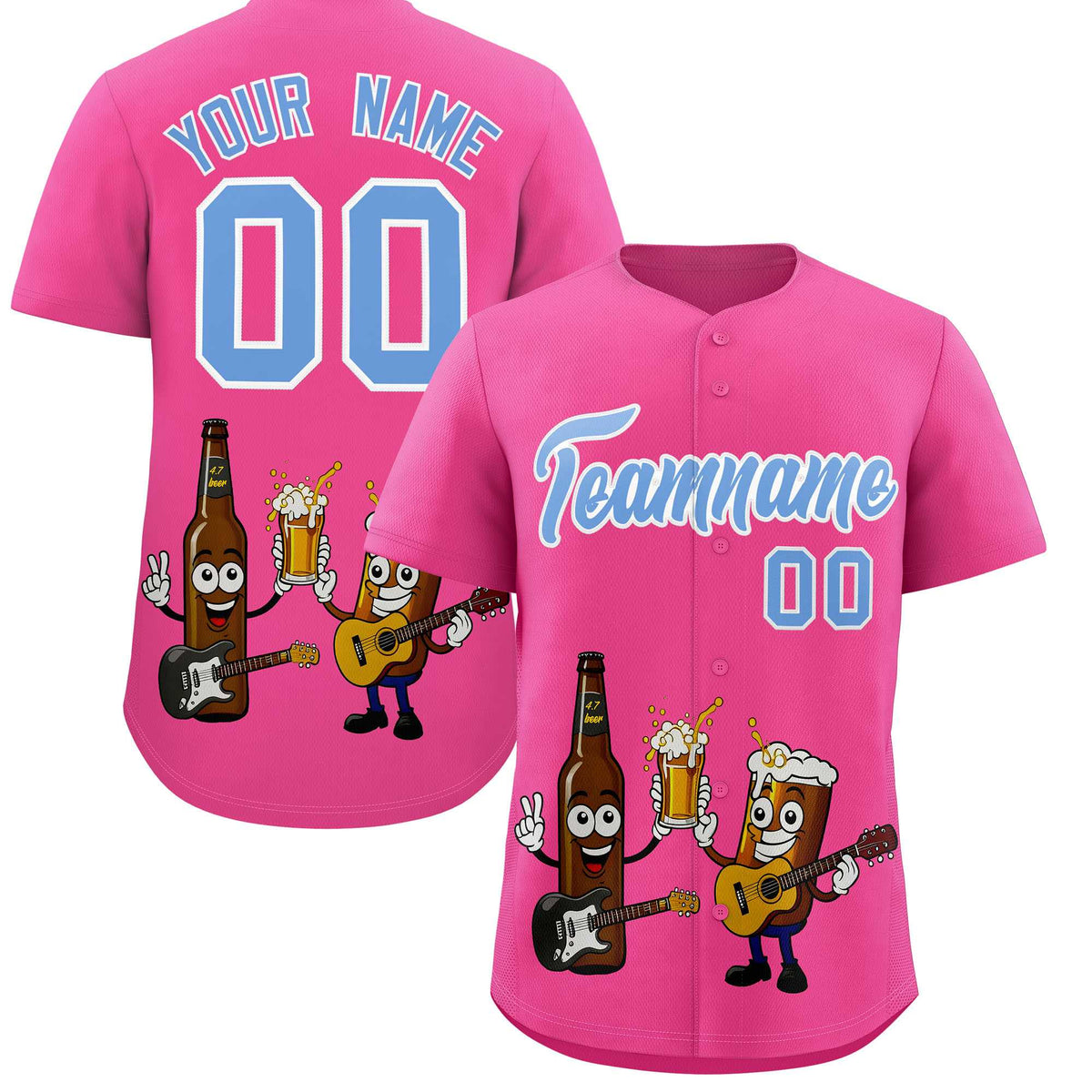 Custom Pink Personalized Team Shirts for Parties &amp; Training | KXKSHOP