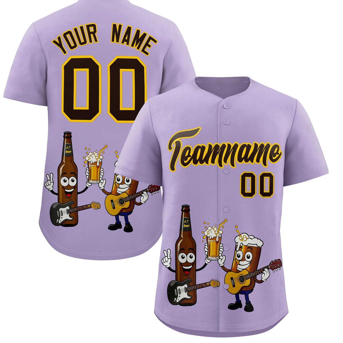 Custom Light Purple Personalized Team Shirts for Parties &amp; Training | KXKSHOP