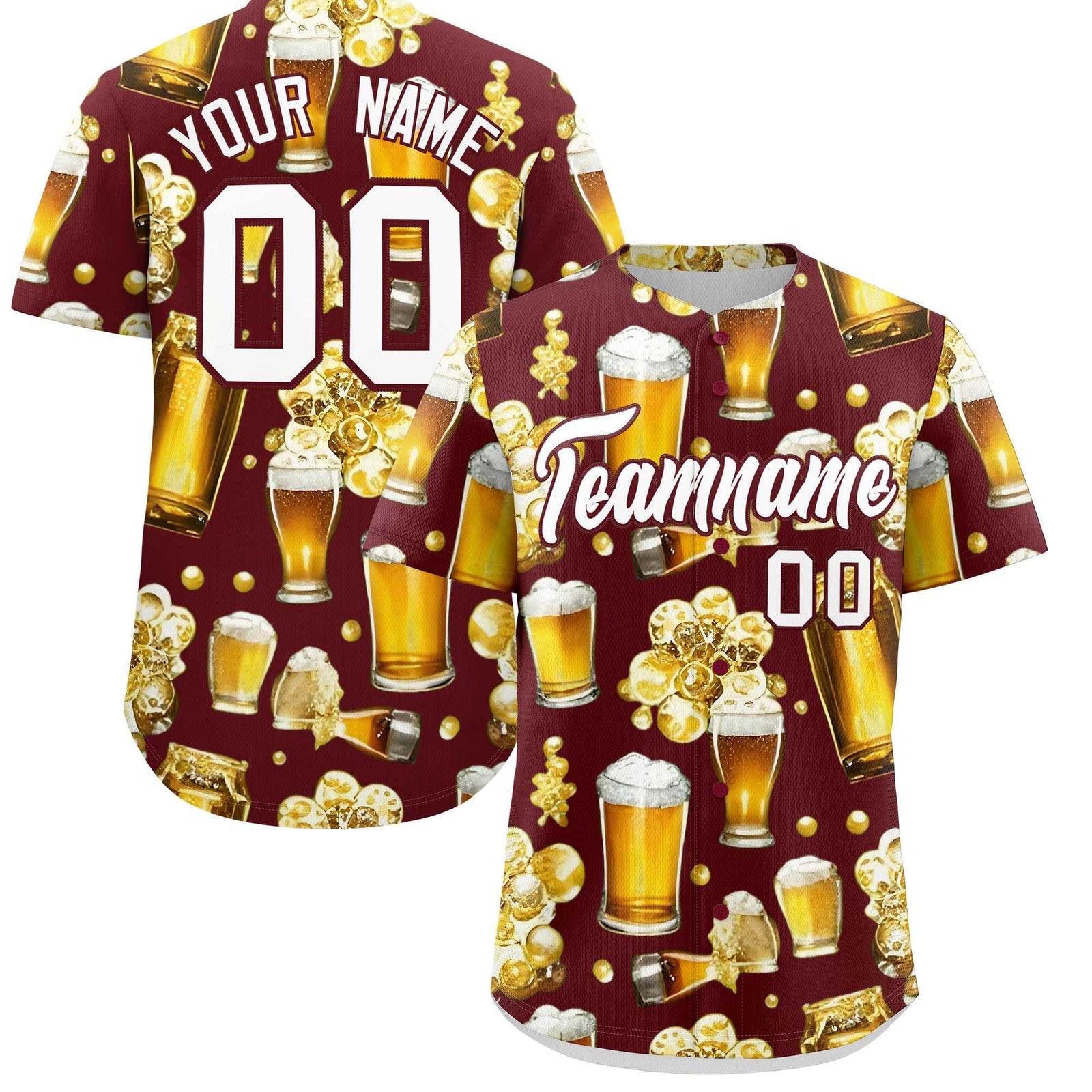 Custom Burgundy Personalized Team Shirts for Parties & Training | KXKSHOP