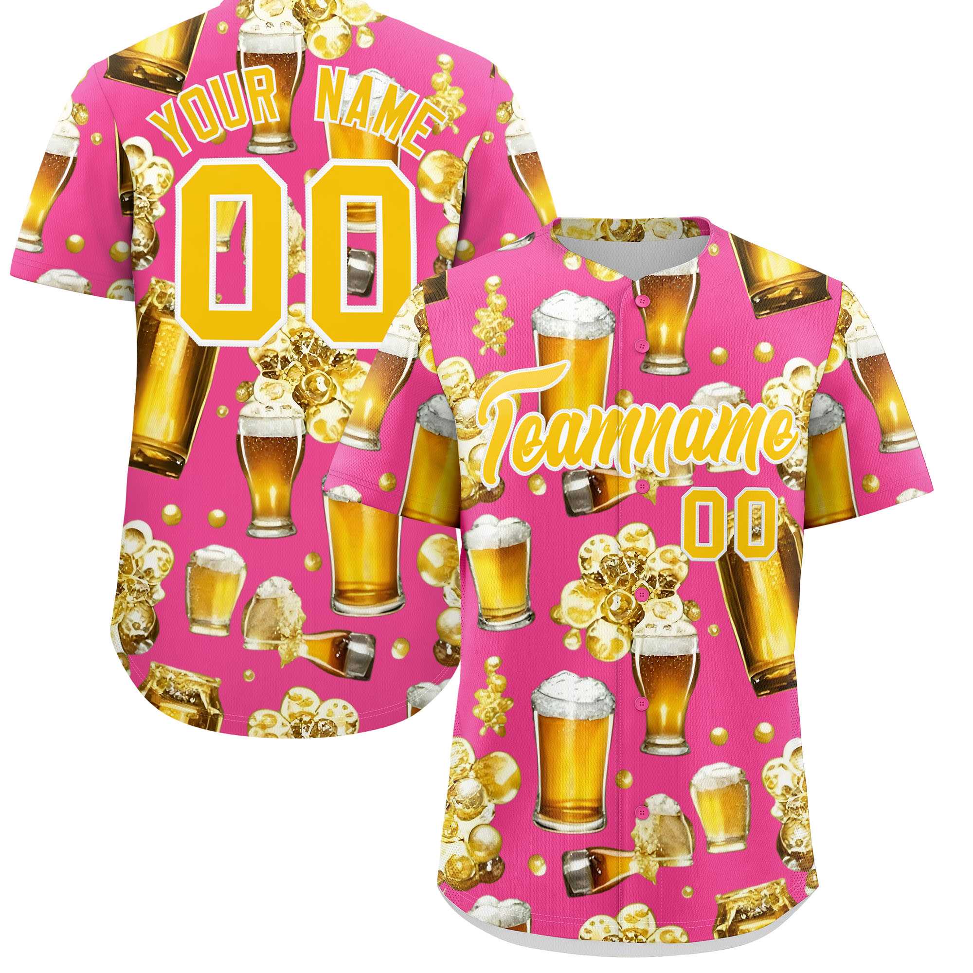 Custom Pink Personalized Team Shirts for Parties & Training | KXKSHOP