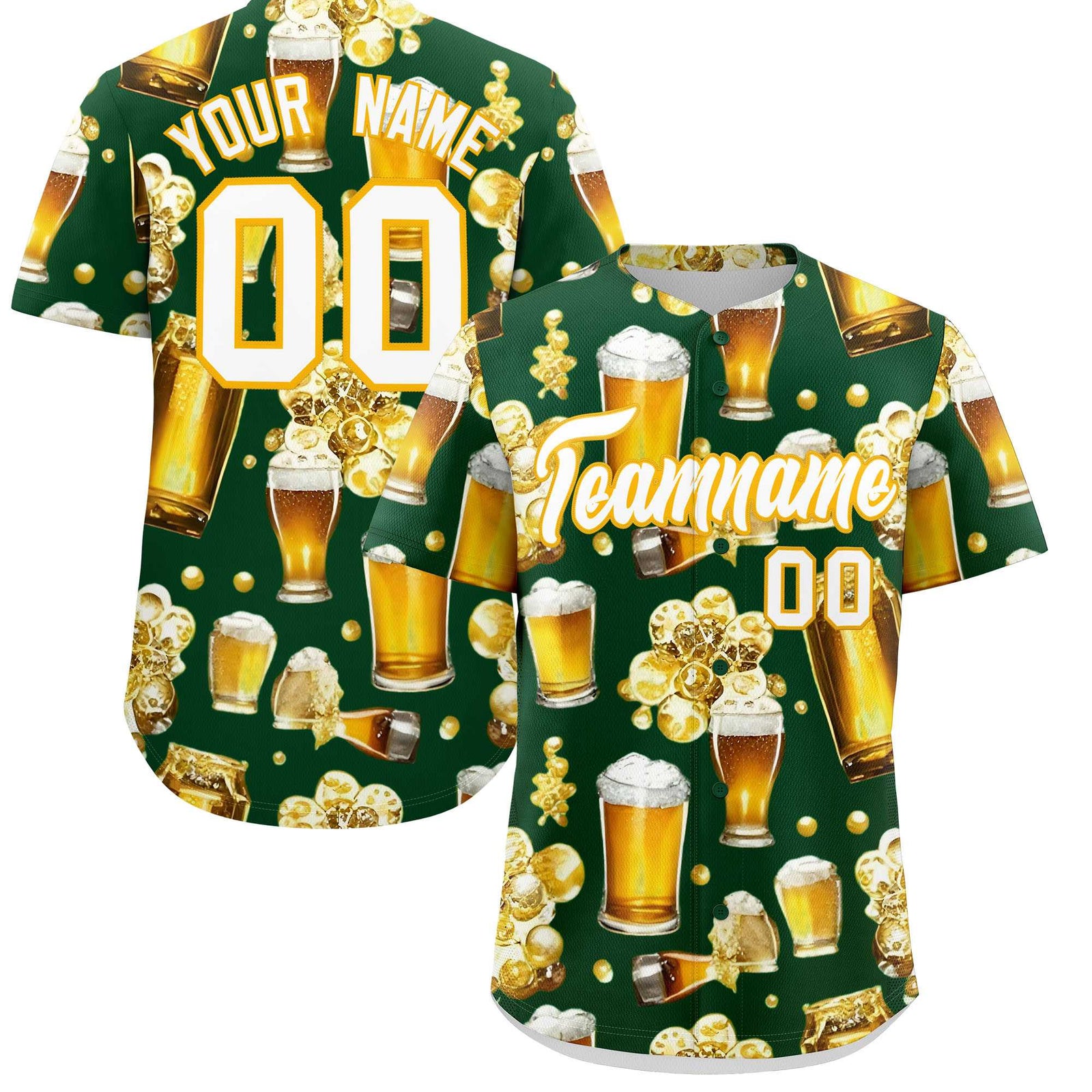 Custom Green Personalized Team Shirts for Parties & Training | KXKSHOP