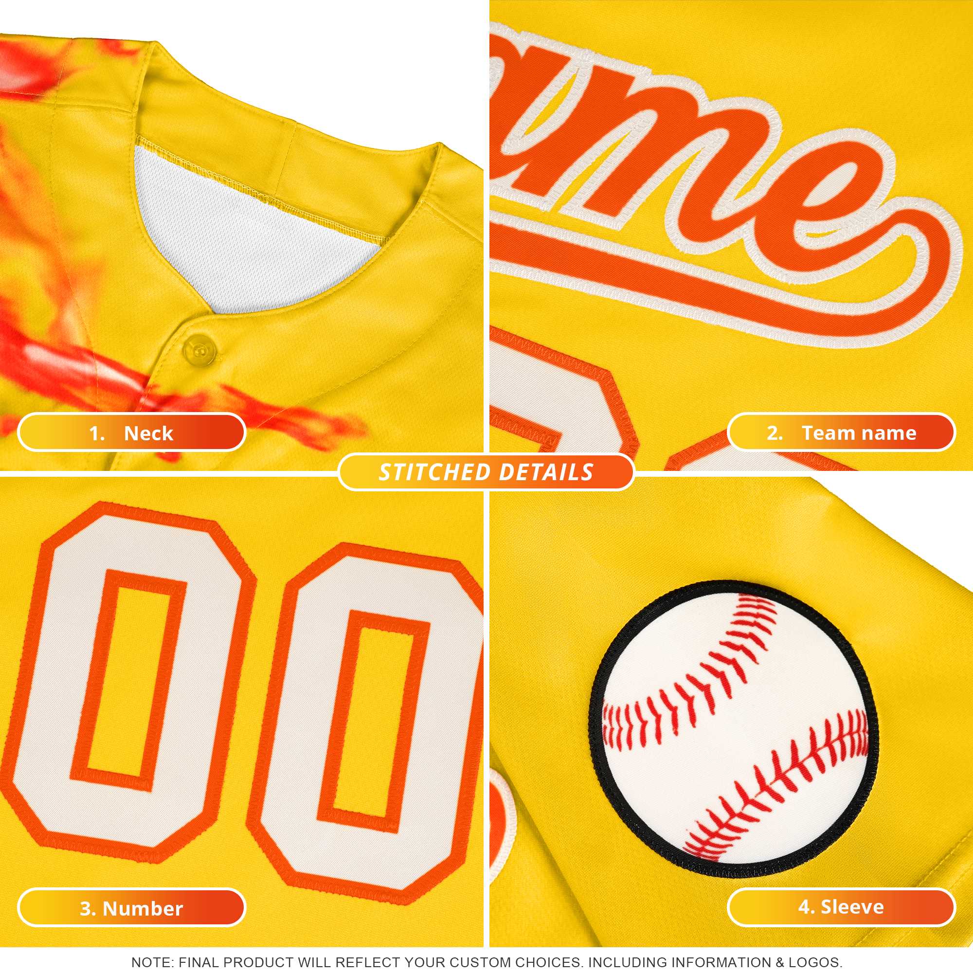 Custom Gold Personalized Team Shirts for Parties & Training | KXKSHOP