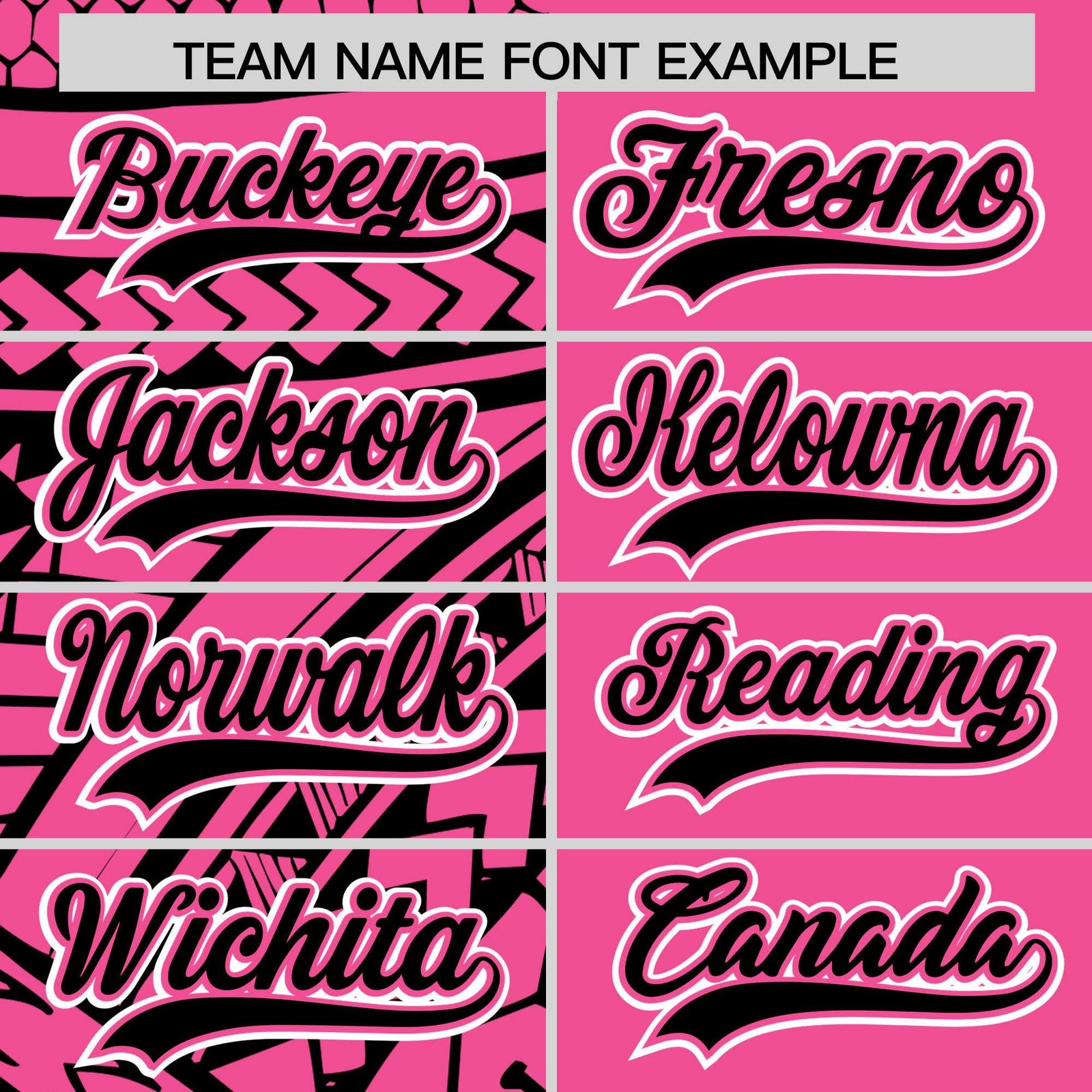 Custom Pink Black Split Fashion Tribal Pattern Authentic Baseball Jersey