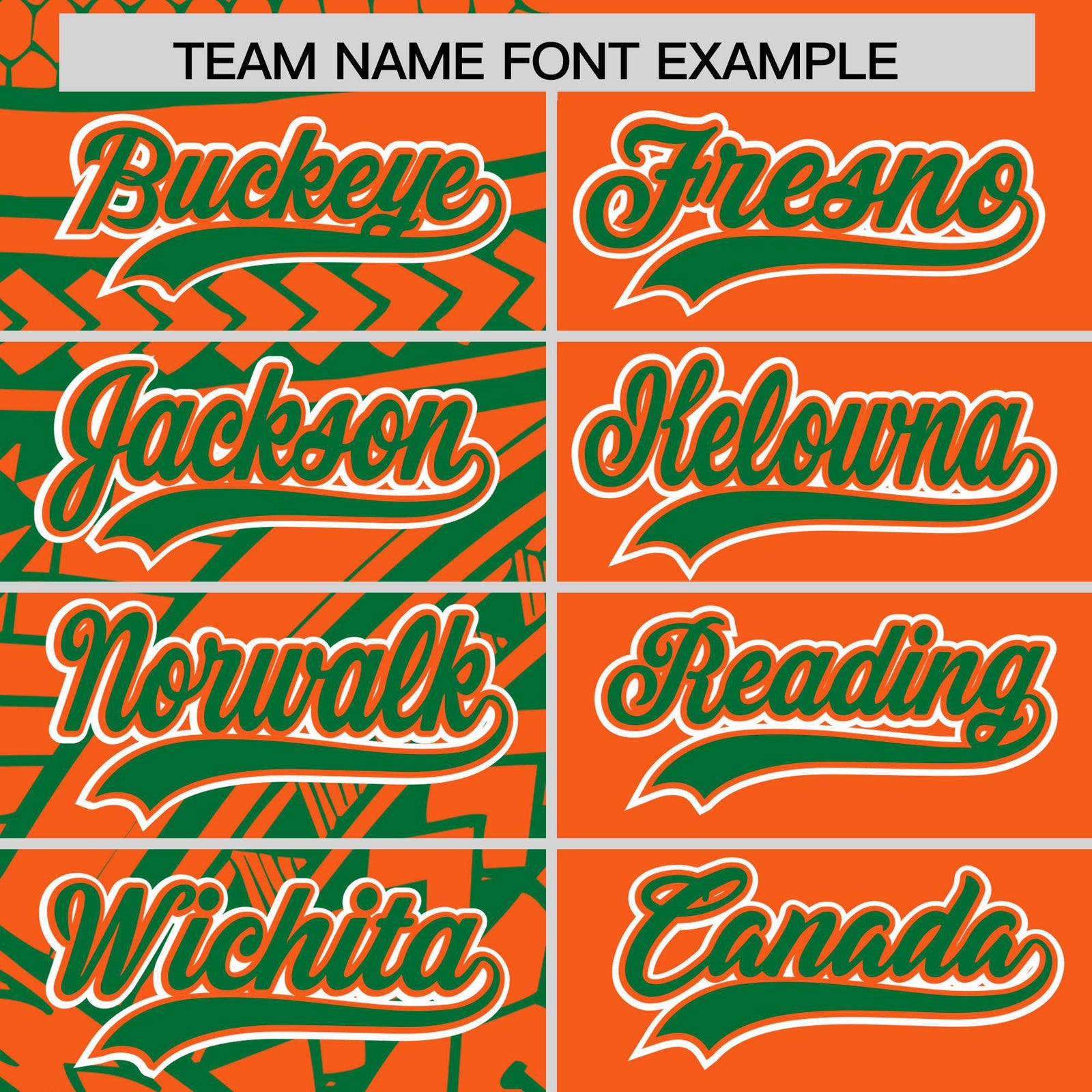 Custom Orange Kelly Green Split Fashion Tribal Pattern Authentic Baseball Jersey