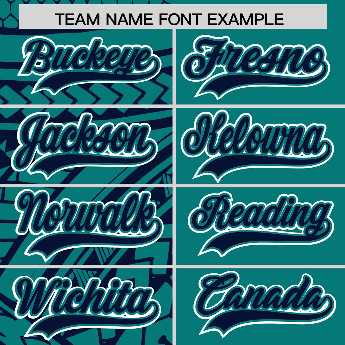 Custom Aqua Navy Split Fashion Tribal Pattern Authentic Baseball Jersey