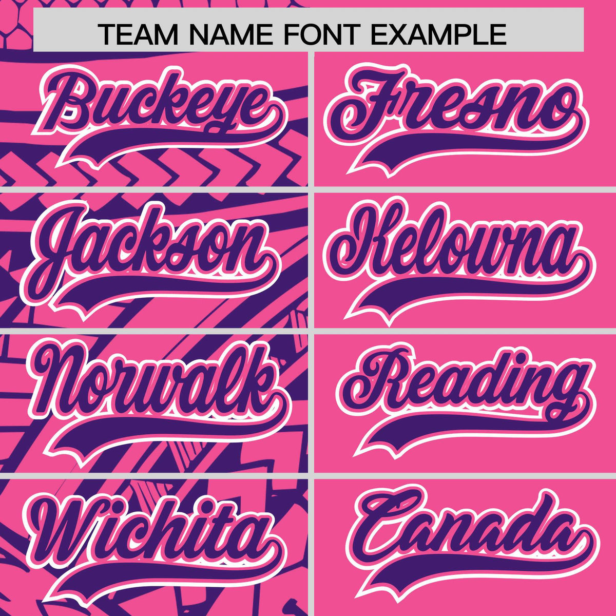 Custom Pink Purple Split Fashion Tribal Pattern Authentic Baseball Jersey