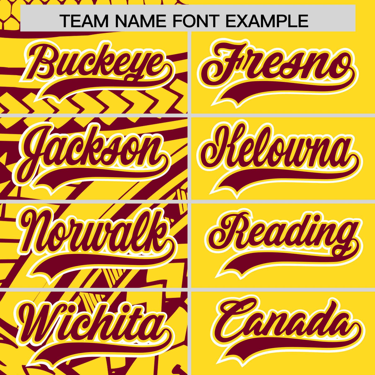 Custom Gold Crimson Split Fashion Tribal Pattern Authentic Baseball Jersey