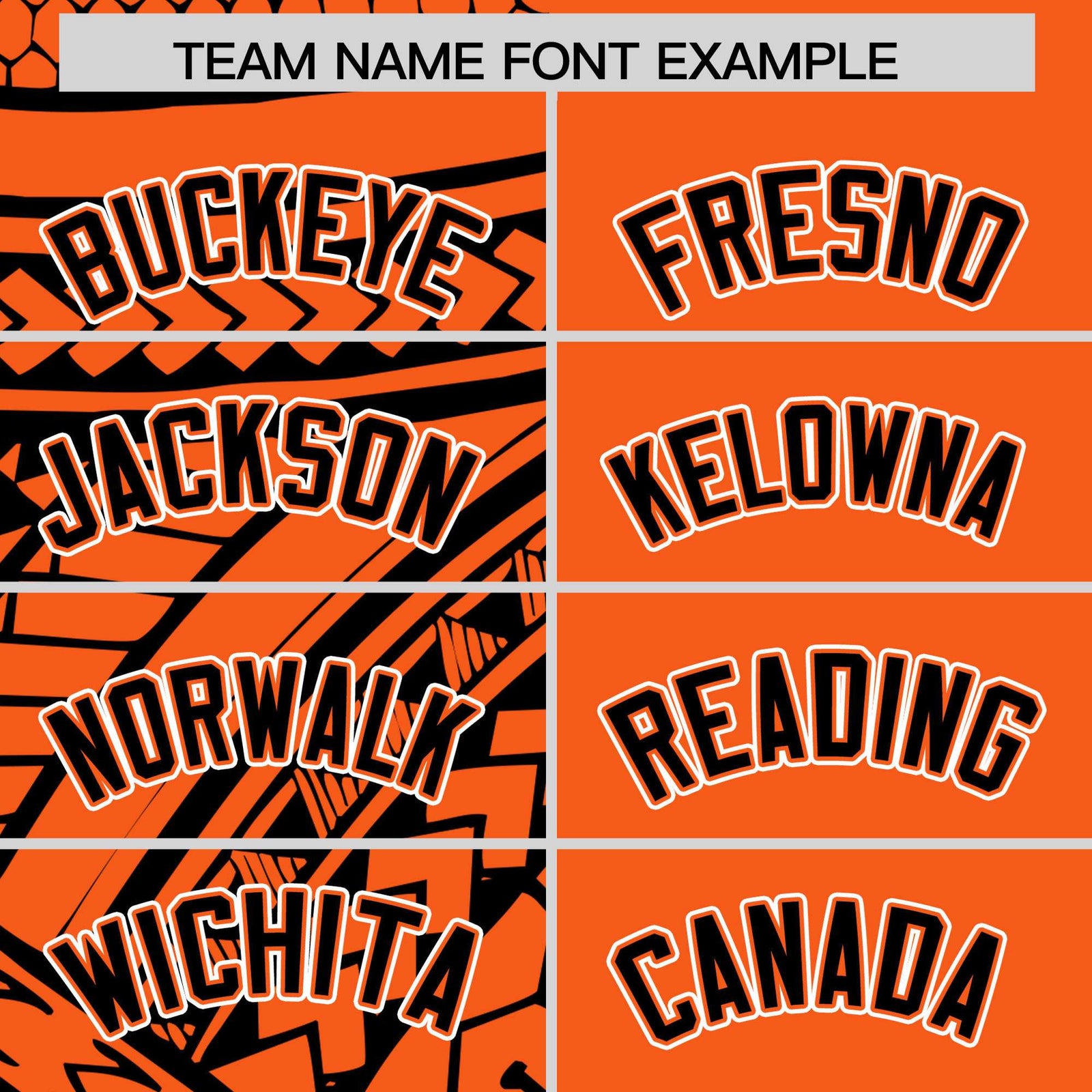 Custom Orange Black Split Fashion Tribal Pattern Authentic Baseball Jersey