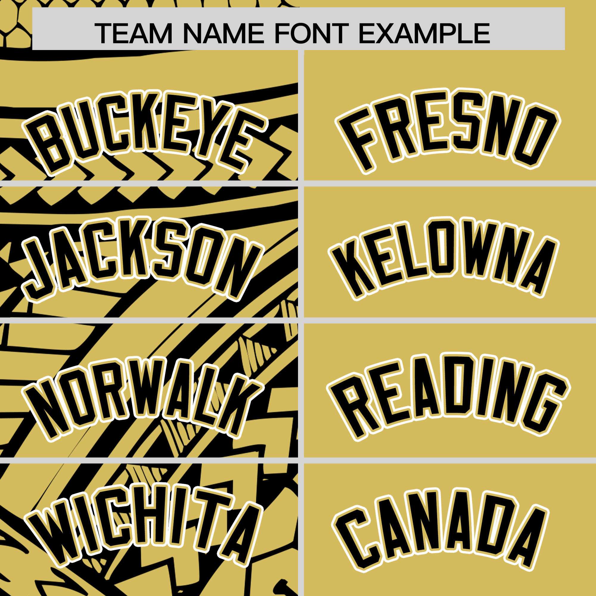 Custom Old Gold Black Split Fashion Tribal Pattern Authentic Baseball Jersey