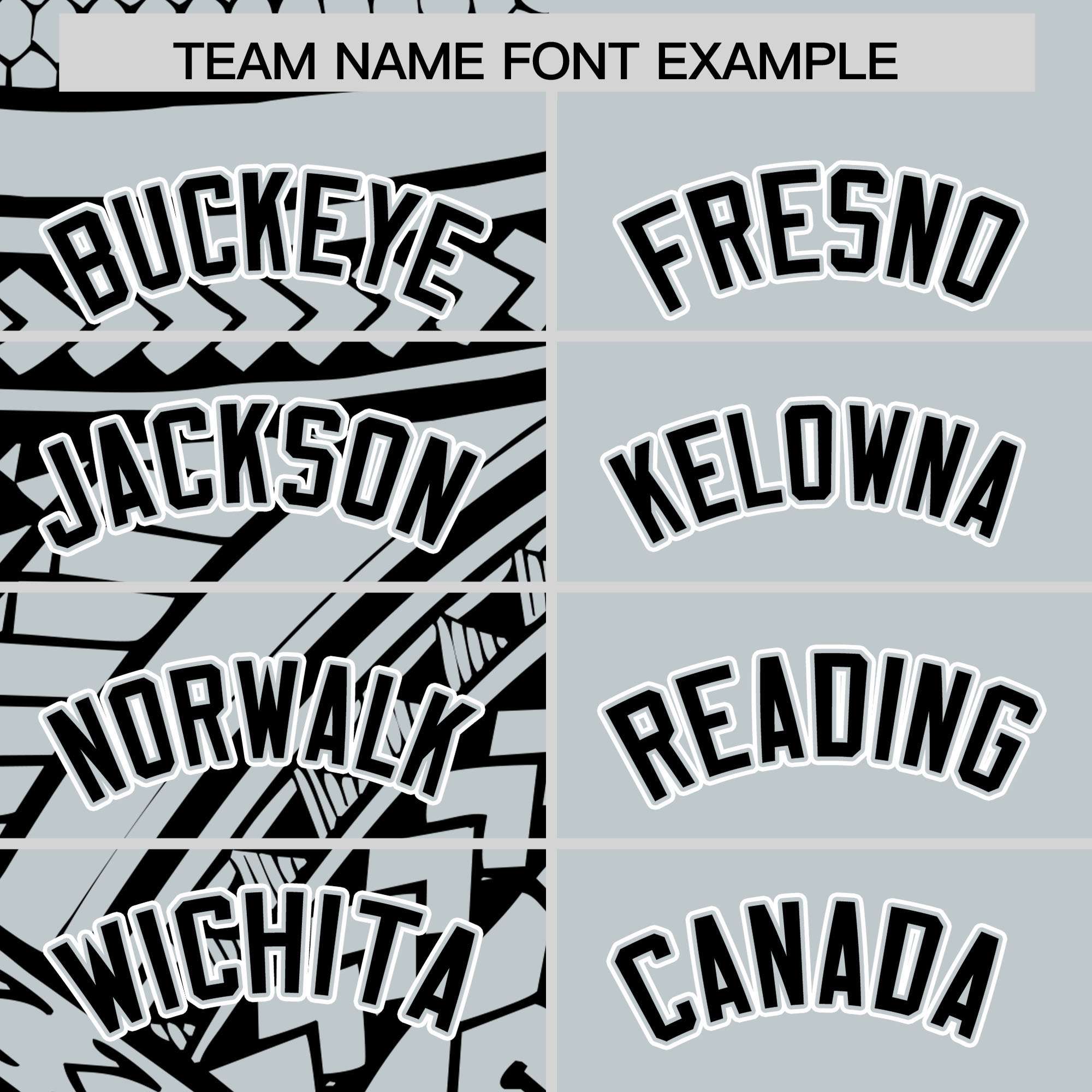 Custom Silver Black Split Fashion Tribal Pattern Authentic Baseball Jersey