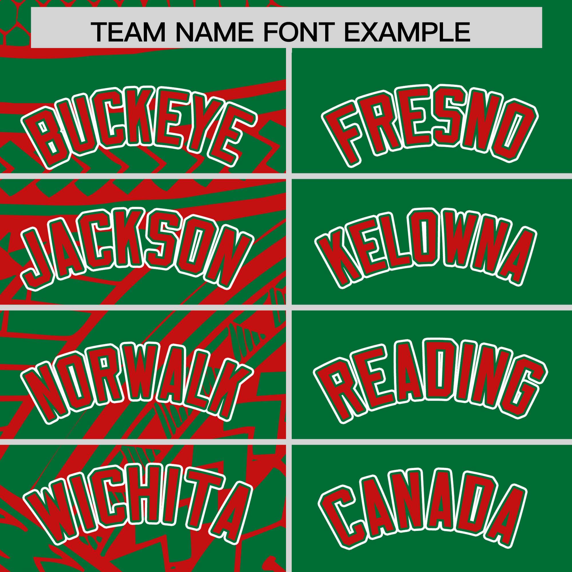 Custom Red Kelly Green Split Fashion Tribal Pattern Authentic Baseball Jersey