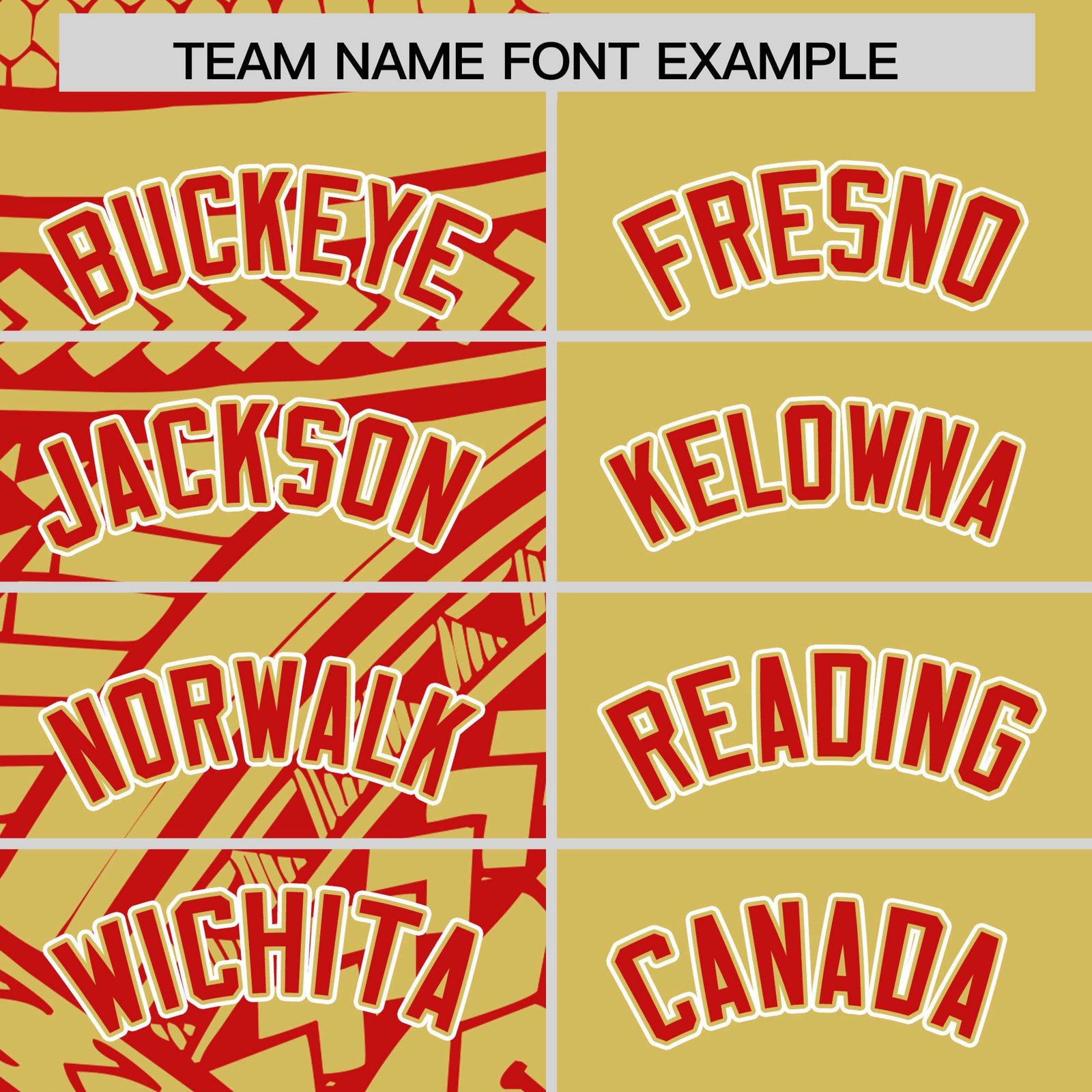 Custom Red Old Gold Split Fashion Tribal Pattern Authentic Baseball Jersey