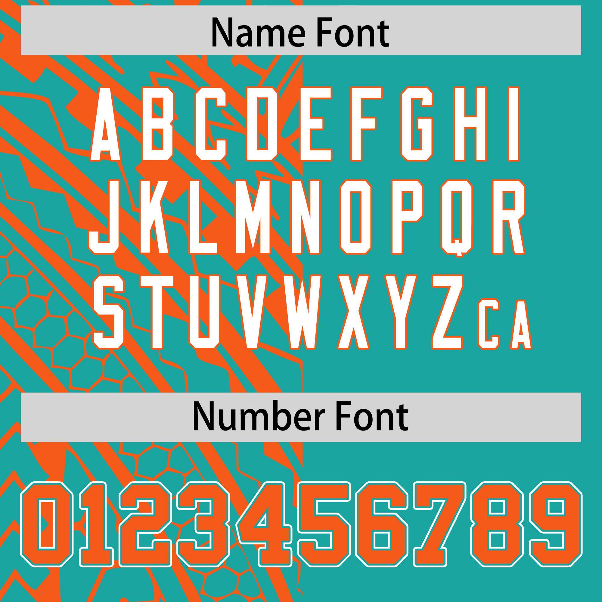 Custom Aqua Orange Split Fashion Tribal Pattern Authentic Baseball Jersey