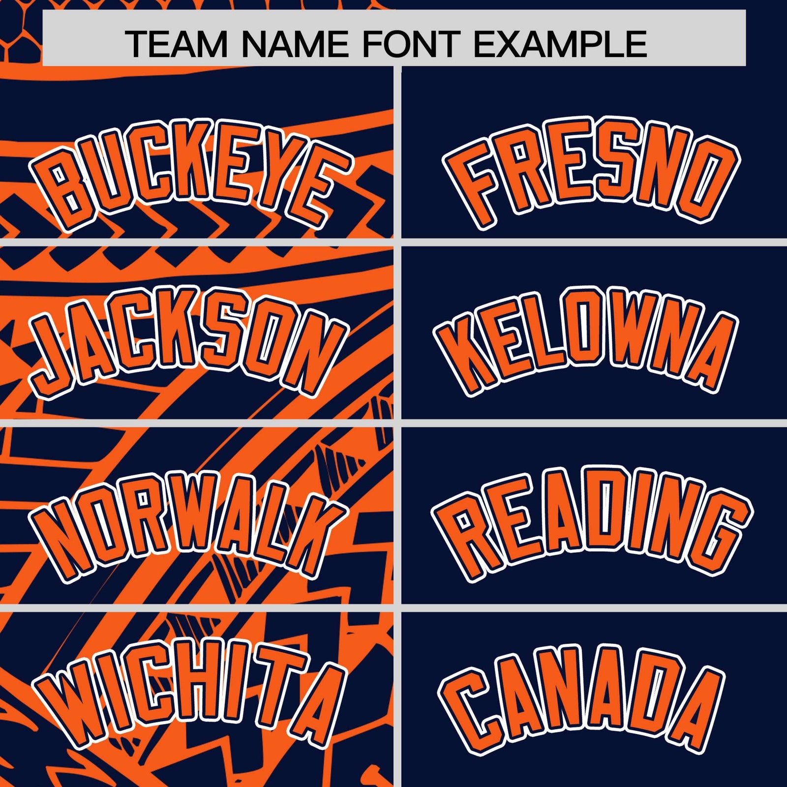Custom Navy Orange Split Fashion Tribal Pattern Authentic Baseball Jersey