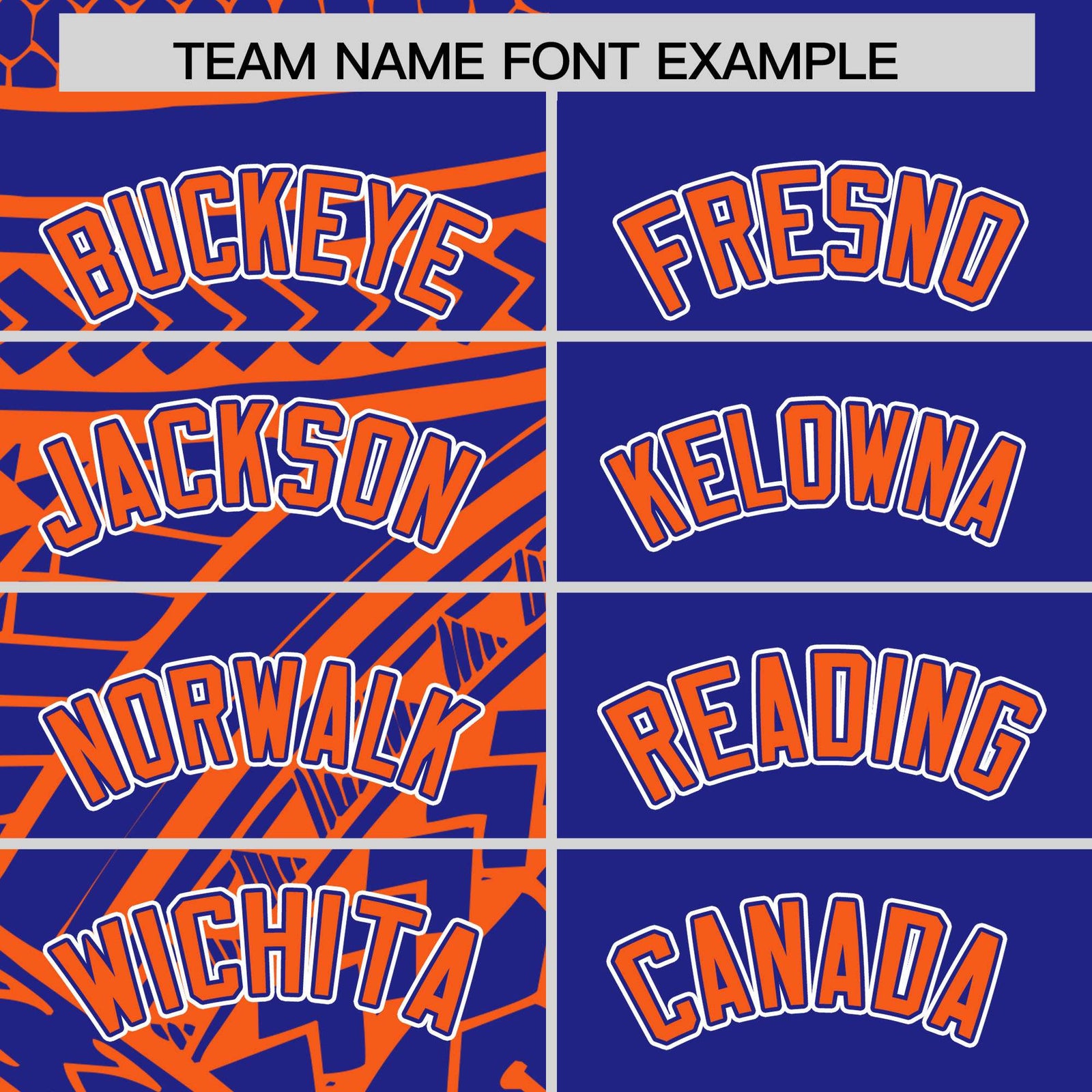 Custom Royal Orange Split Fashion Tribal Pattern Authentic Baseball Jersey