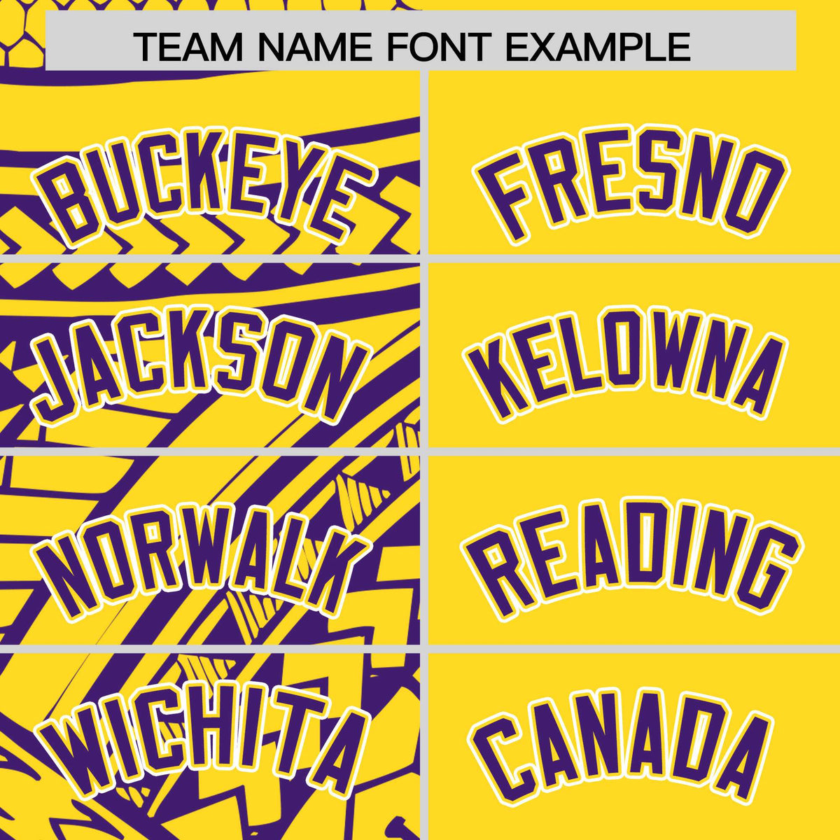 Custom Gold Purple Split Fashion Tribal Pattern Authentic Baseball Jersey