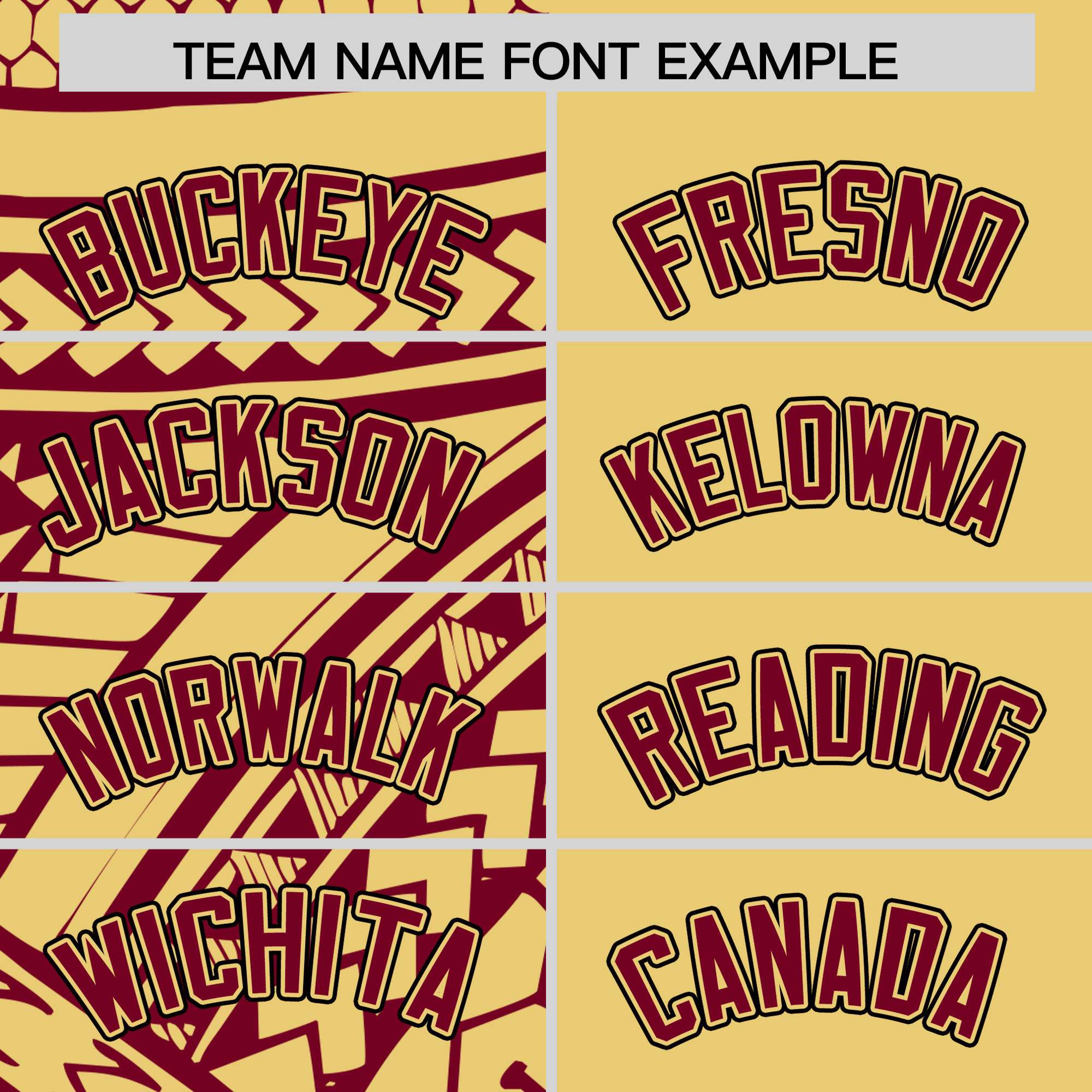 Custom Khaki Crimson Split Fashion Tribal Pattern Authentic Baseball Jersey