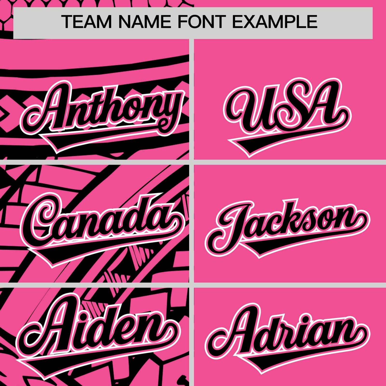 Custom Pink Black Split Fashion Tribal Pattern Authentic Baseball Jersey