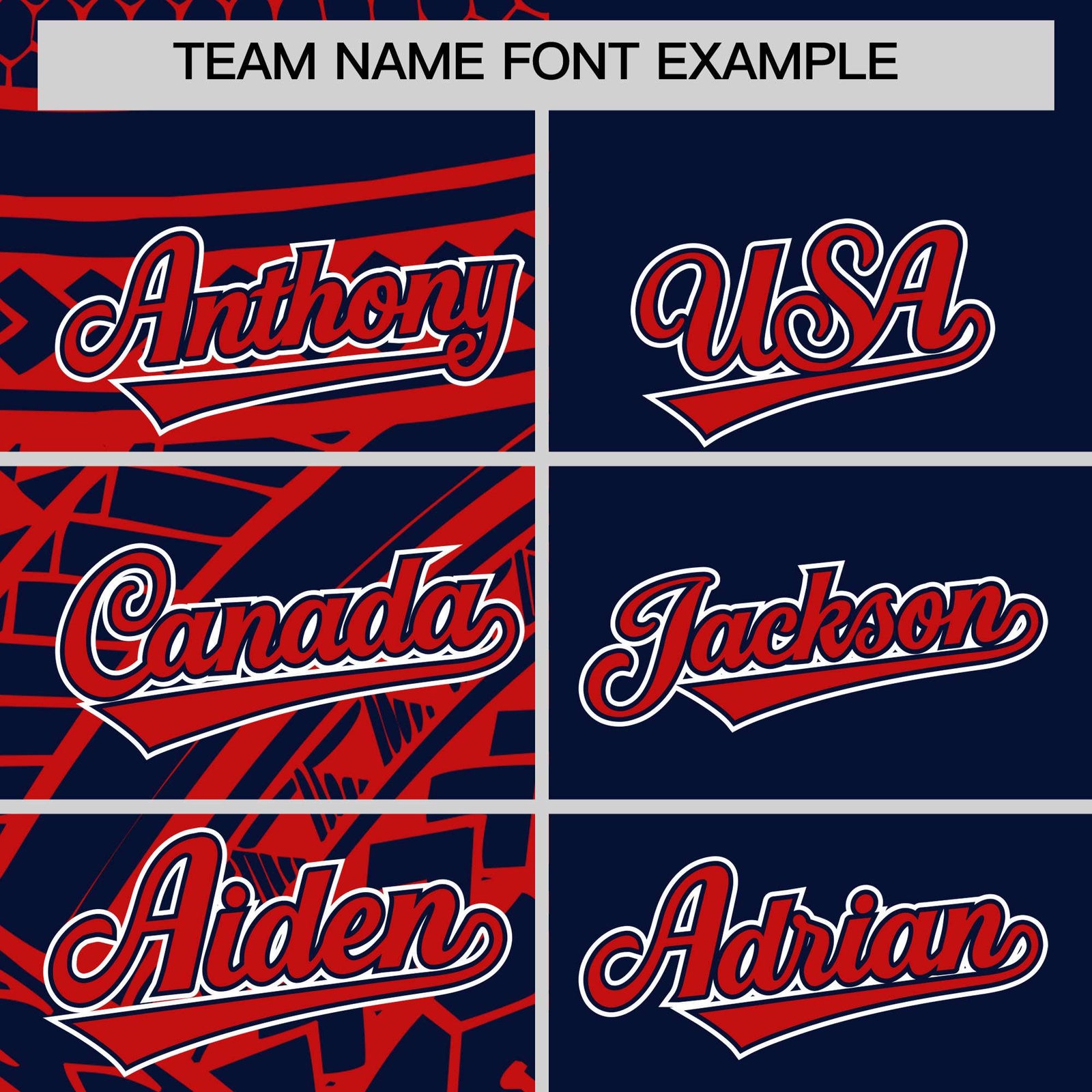 Custom Red Navy Split Fashion Tribal Pattern Authentic Baseball Jersey