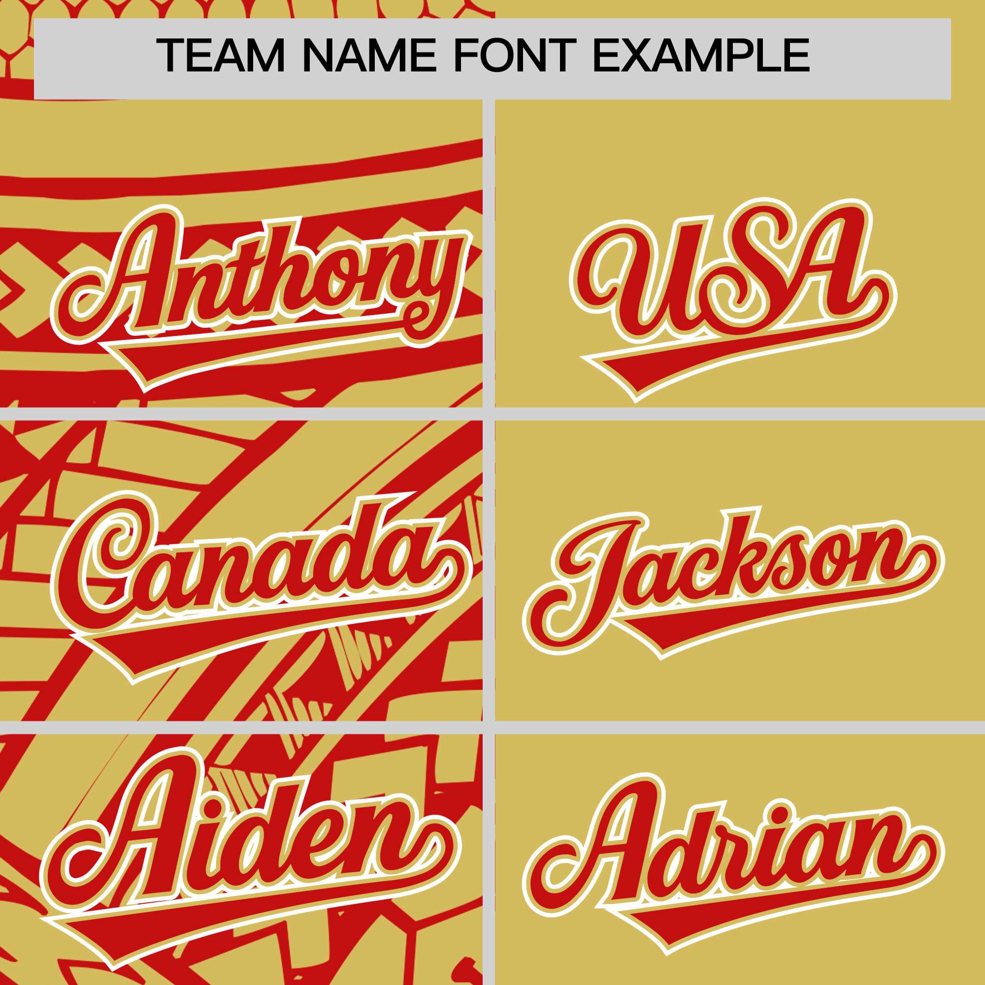 Custom Red Old Gold Split Fashion Tribal Pattern Authentic Baseball Jersey