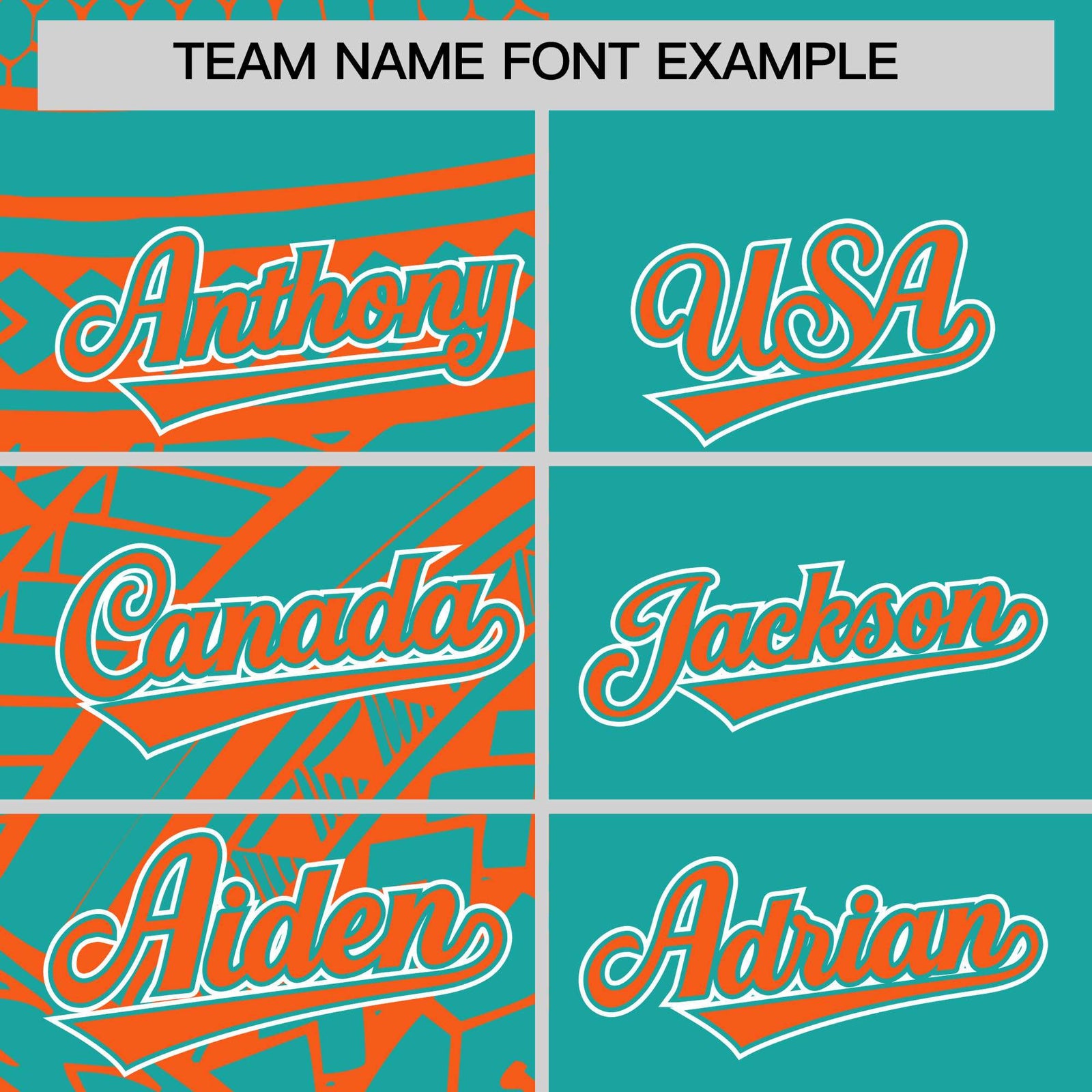 Custom Aqua Orange Split Fashion Tribal Pattern Authentic Baseball Jersey