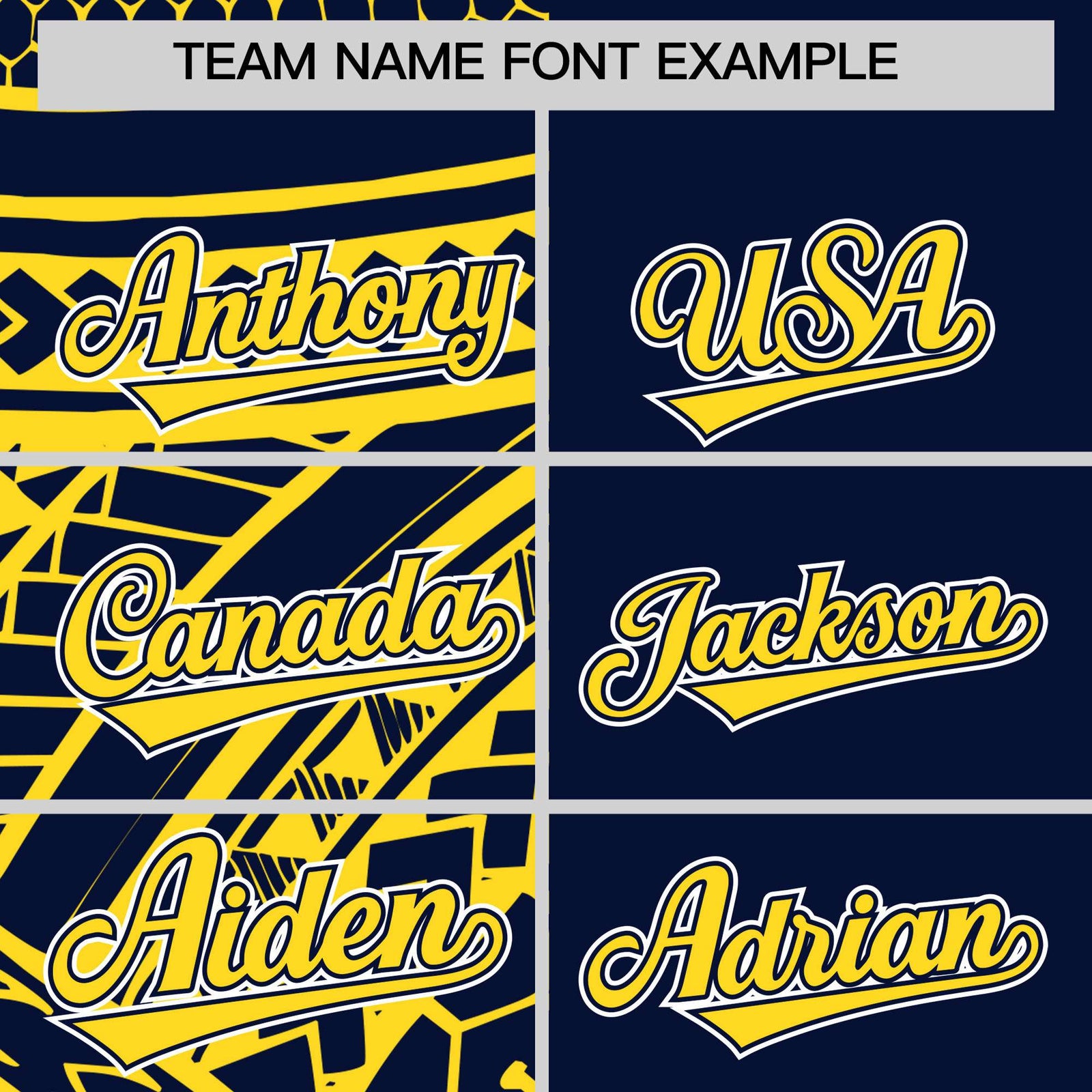 Custom Navy Gold Split Fashion Tribal Pattern Authentic Baseball Jersey