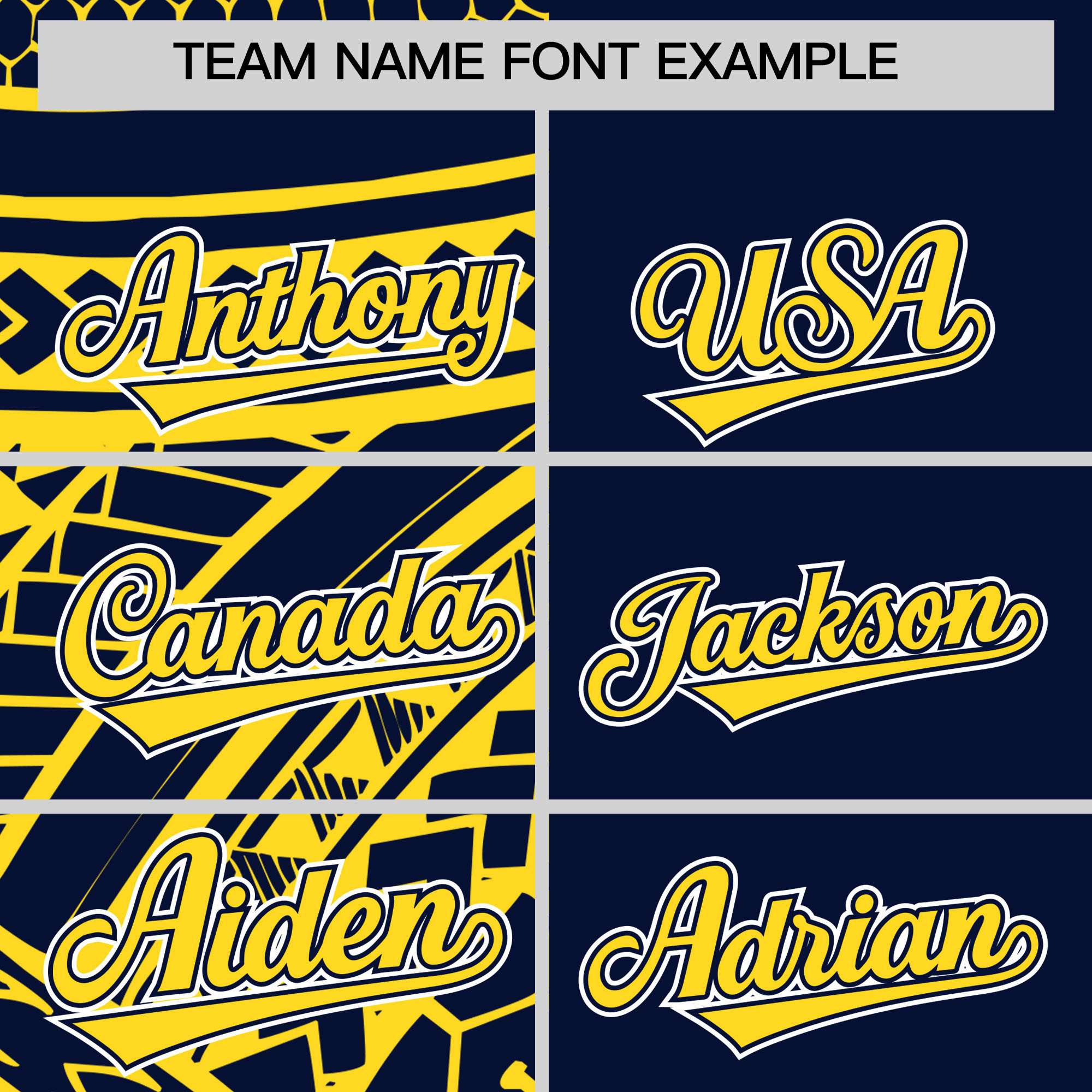 Custom Navy Gold Split Fashion Tribal Pattern Authentic Baseball Jersey
