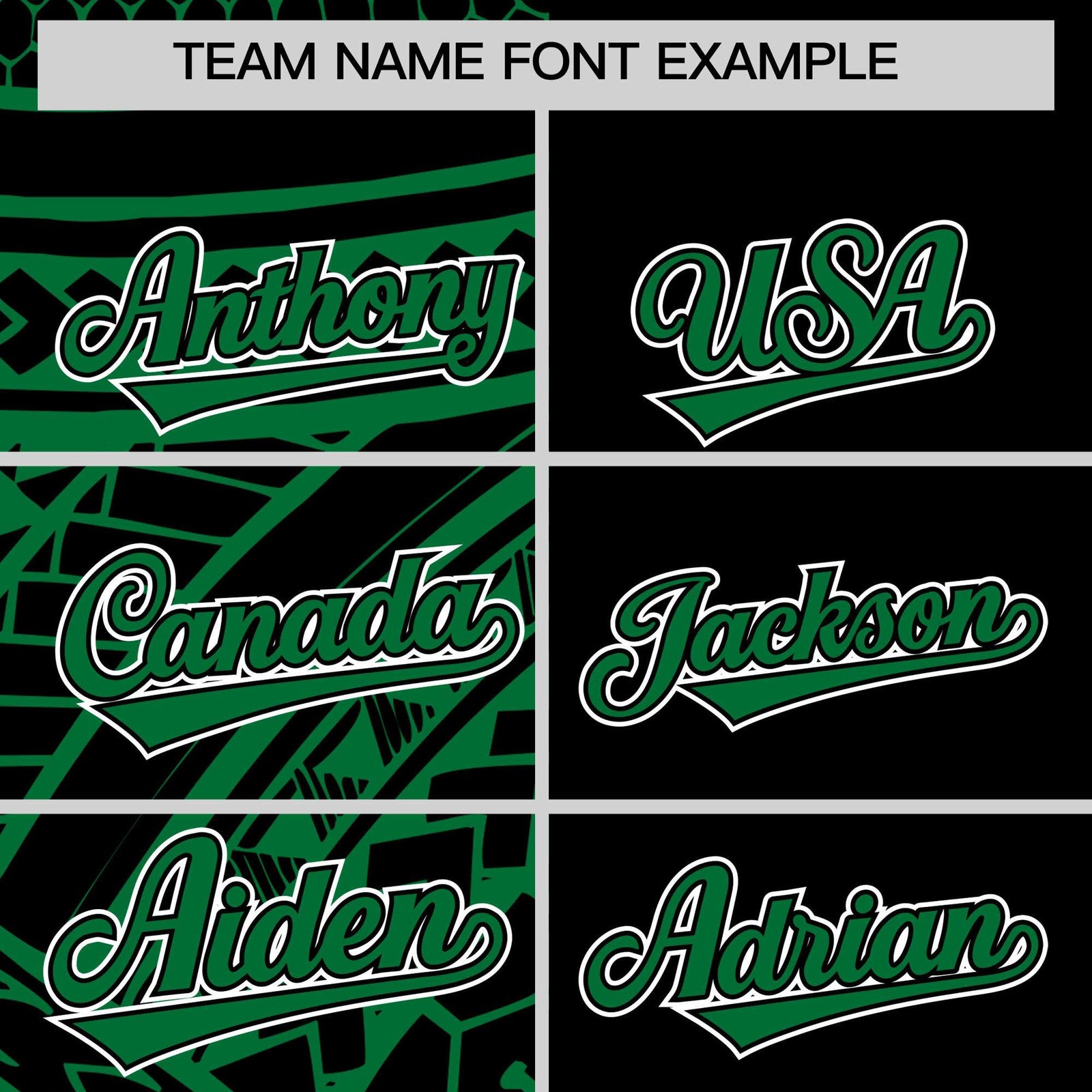 Custom Black Kelly Green Split Fashion Tribal Pattern Authentic Baseball Jersey