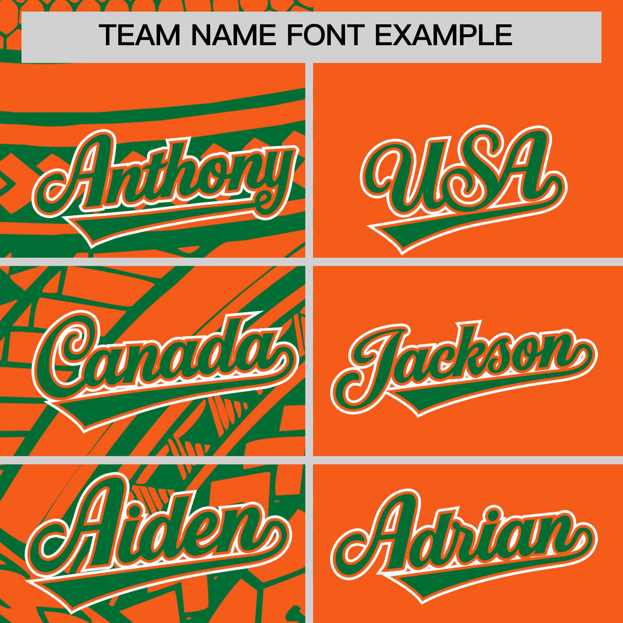 Custom Orange Kelly Green Split Fashion Tribal Pattern Authentic Baseball Jersey