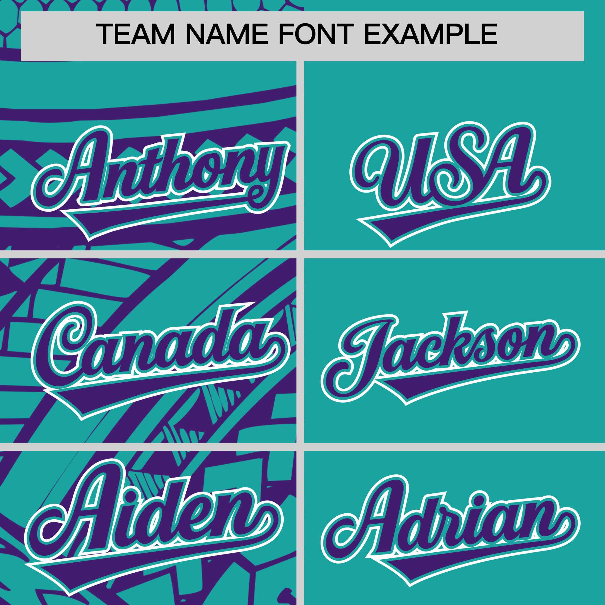 Custom Purple Aqua Split Fashion Tribal Pattern Authentic Baseball Jersey