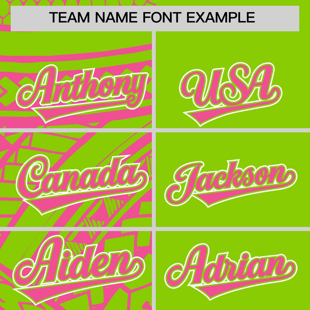 Custom Neon Green Pink Split Fashion Tribal Pattern Authentic Baseball Jersey