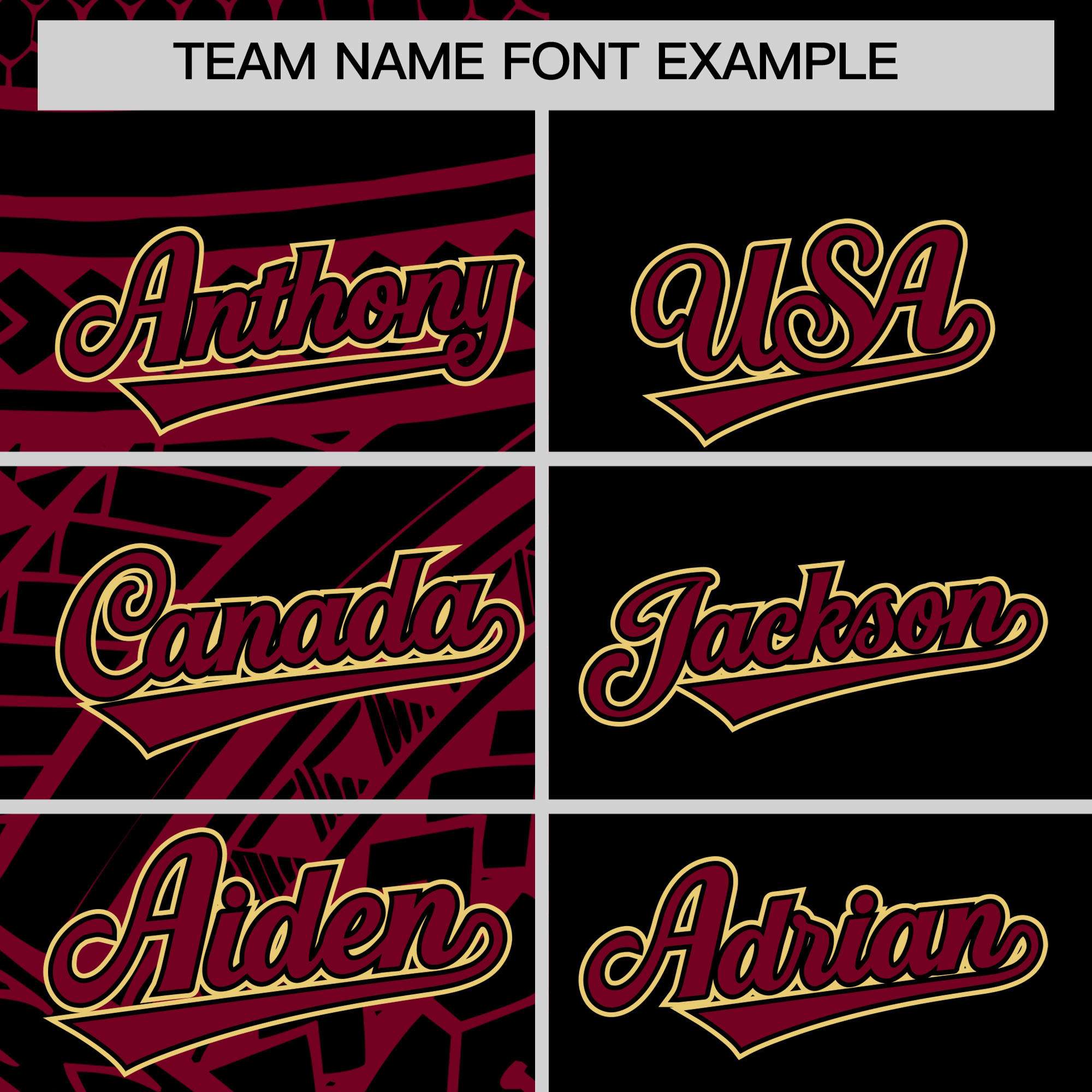 Custom Black Crimson Split Fashion Tribal Pattern Authentic Baseball Jersey