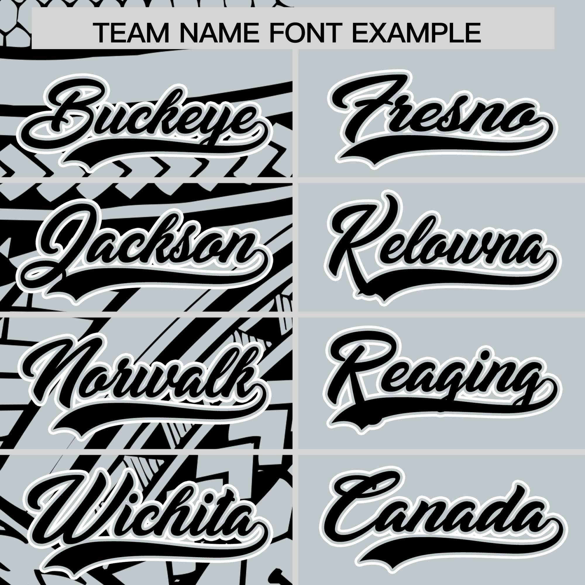 Custom Silver Black Split Fashion Tribal Pattern Authentic Baseball Jersey