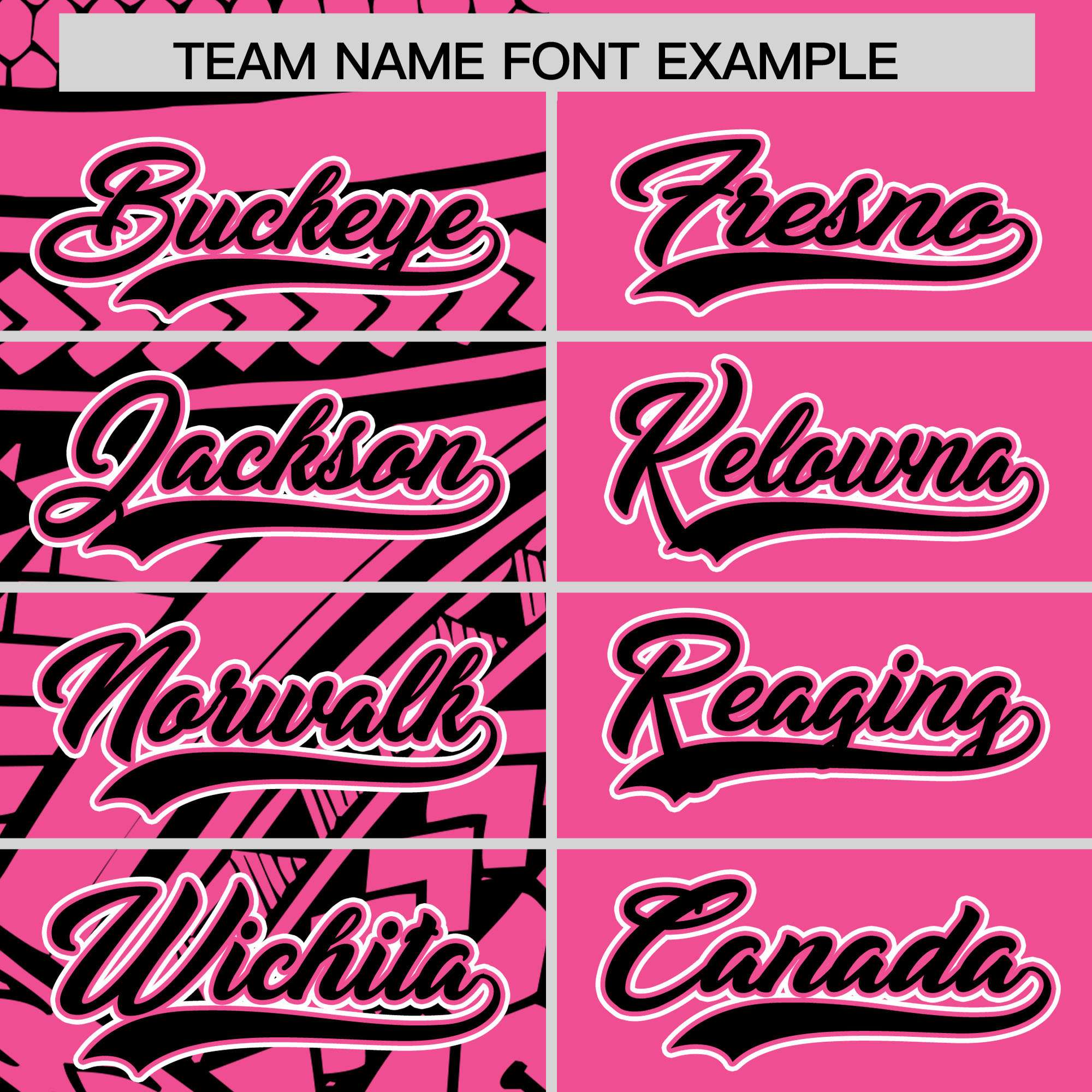 Custom Pink Black Split Fashion Tribal Pattern Authentic Baseball Jersey