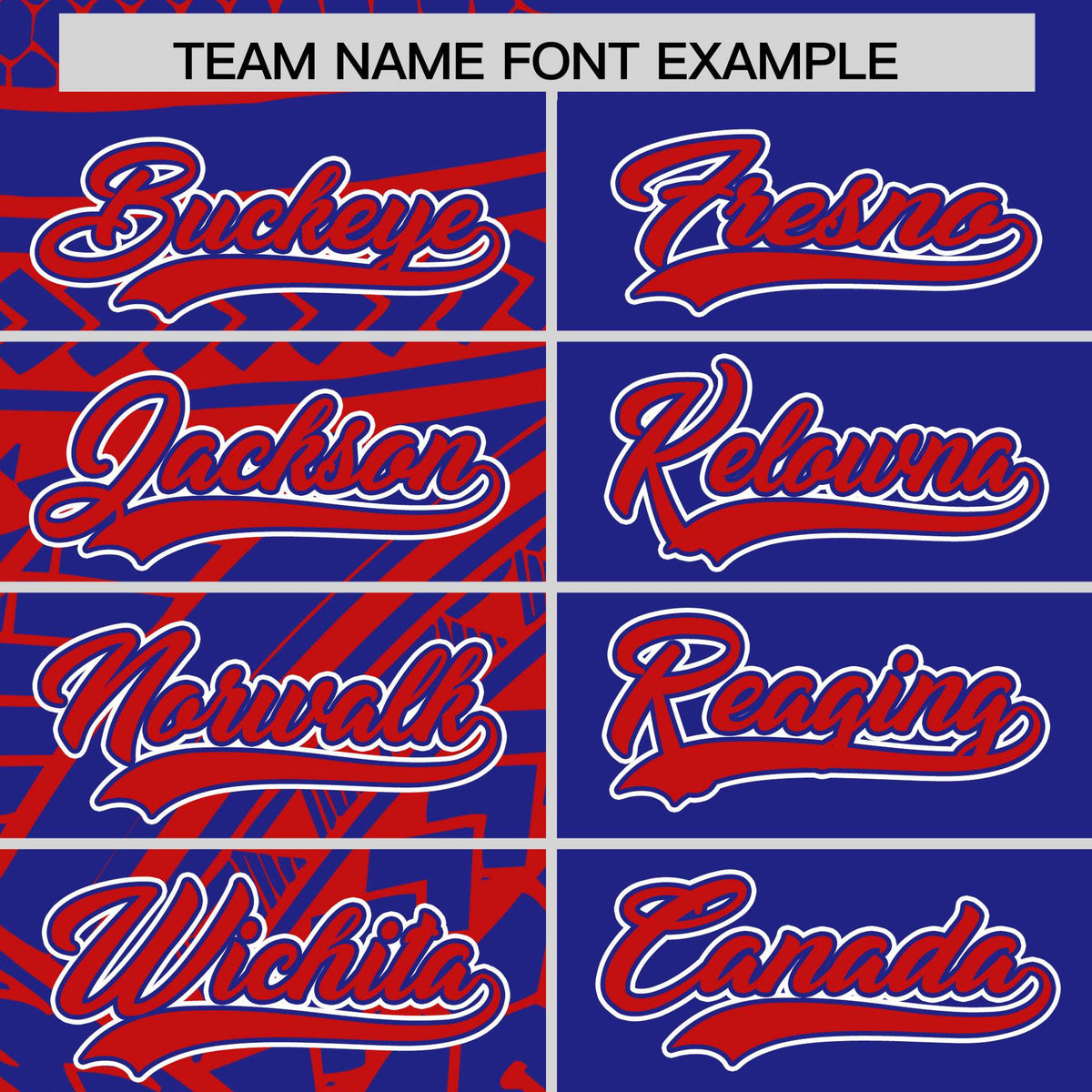 Custom Red Royal Split Fashion Tribal Pattern Authentic Baseball Jersey