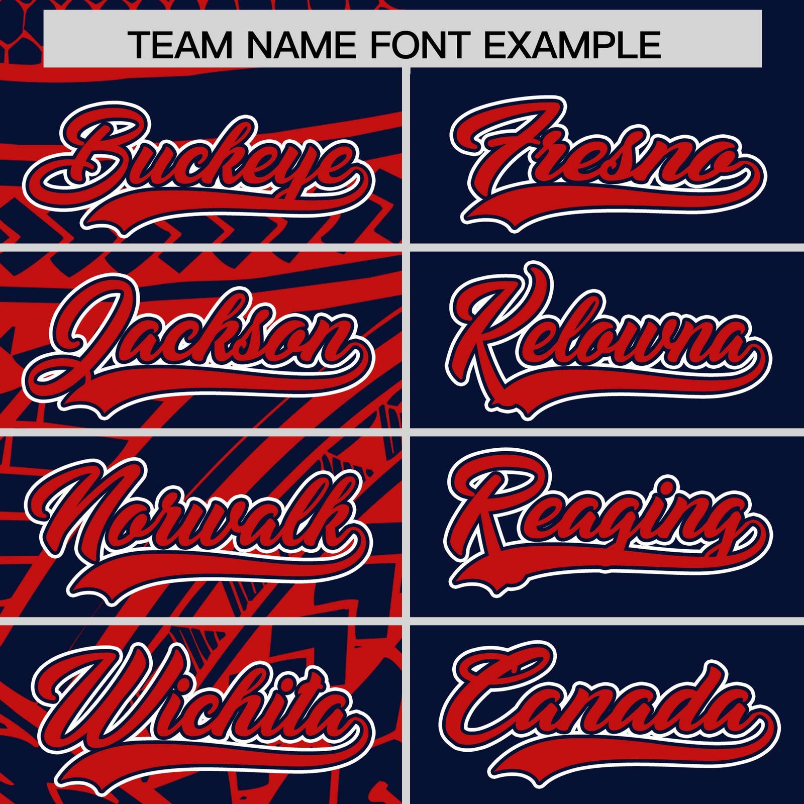 Custom Red Navy Split Fashion Tribal Pattern Authentic Baseball Jersey