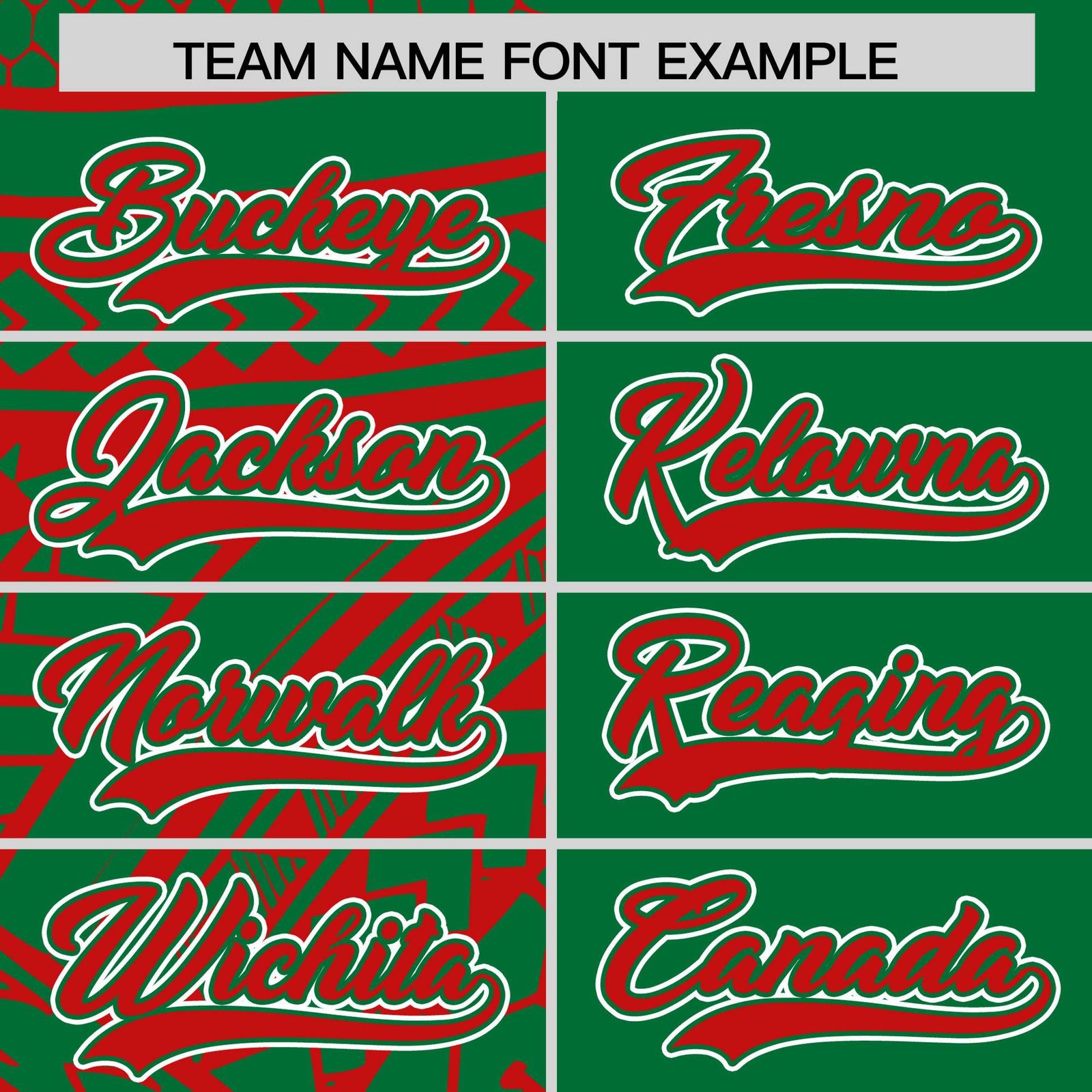 Custom Red Kelly Green Split Fashion Tribal Pattern Authentic Baseball Jersey