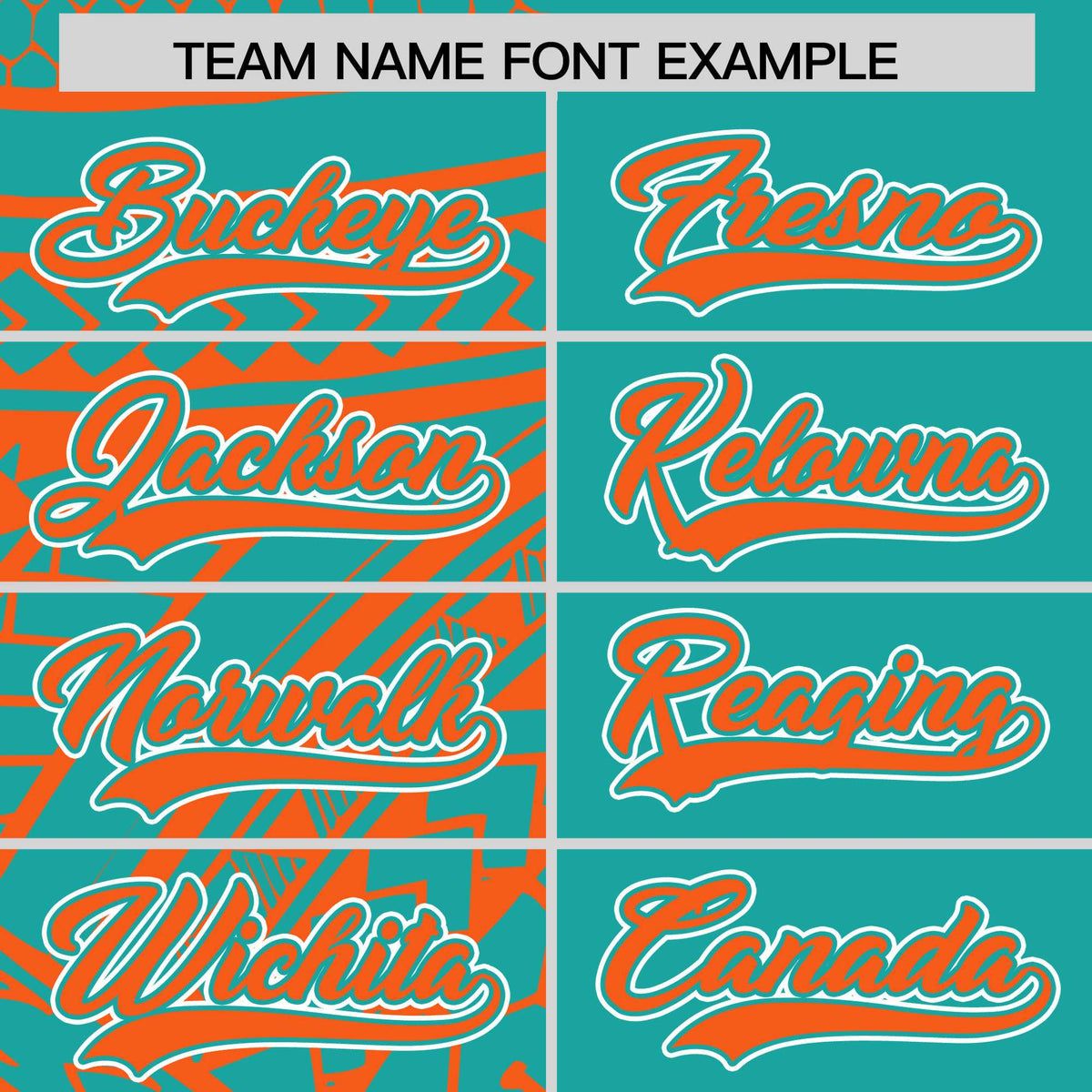 Custom Aqua Orange Split Fashion Tribal Pattern Authentic Baseball Jersey