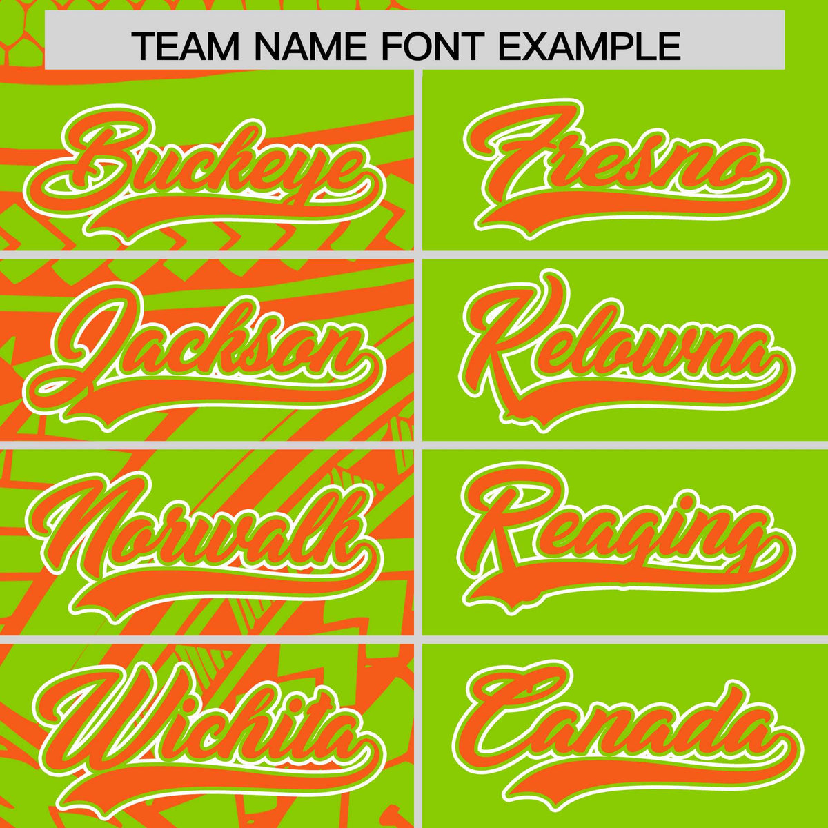 Custom Neon Green Orange Split Fashion Tribal Pattern Authentic Baseball Jersey