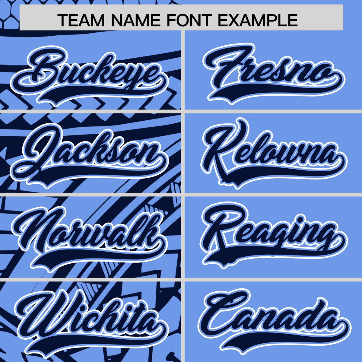 Custom Light Blue Navy Split Fashion Tribal Pattern Authentic Baseball Jersey