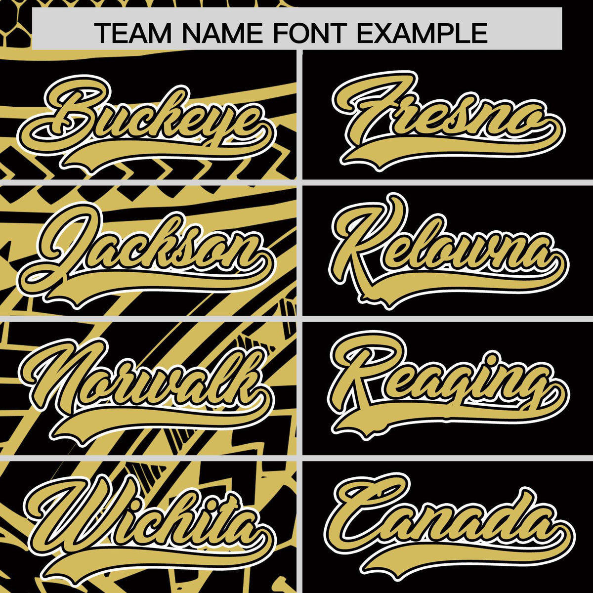 Custom Black Old Gold Split Fashion Tribal Pattern Authentic Baseball Jersey