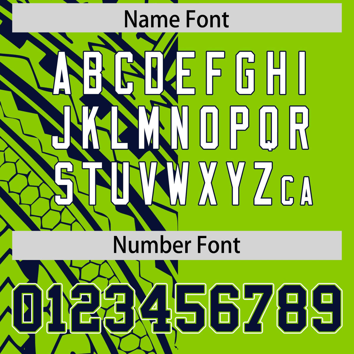 Custom Neon Green Navy Split Fashion Tribal Pattern Authentic Baseball Jersey